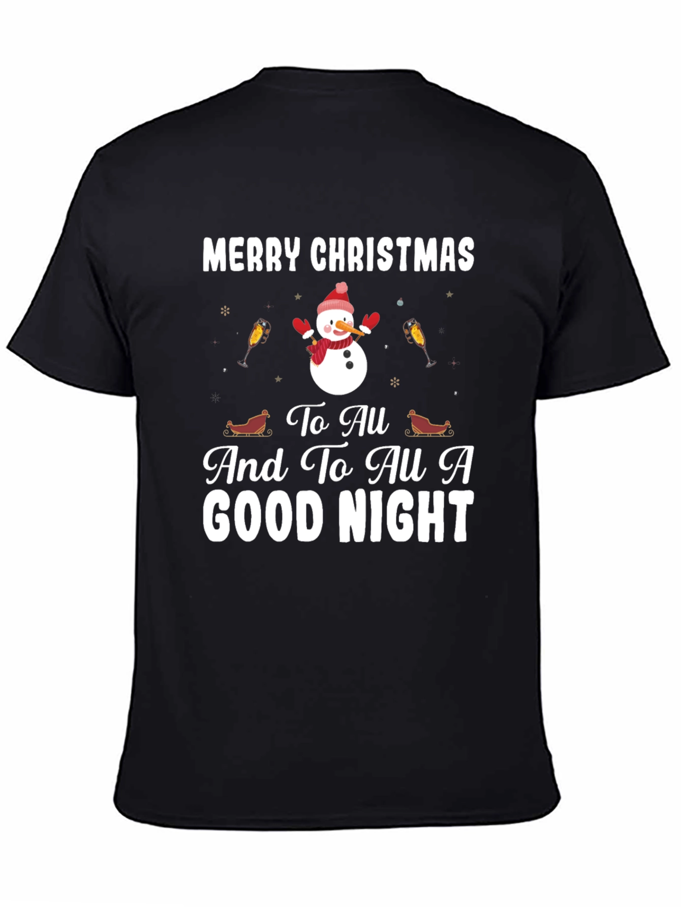 Festive Merry Christmas Graphic T-Shirt