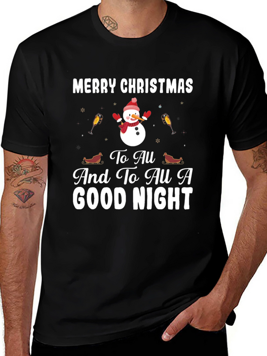 Festive Merry Christmas Graphic T-Shirt