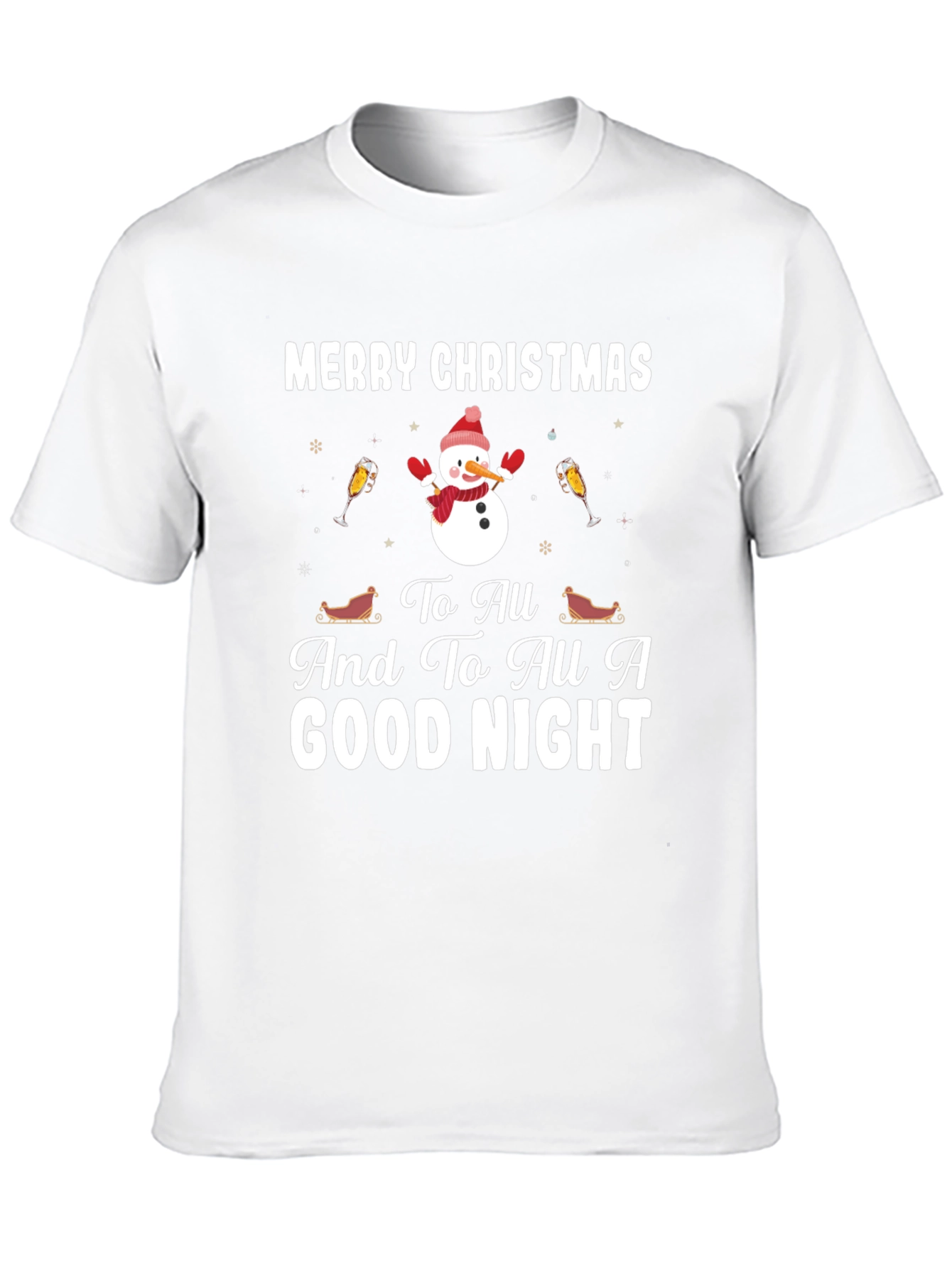 Festive Merry Christmas Graphic T-Shirt