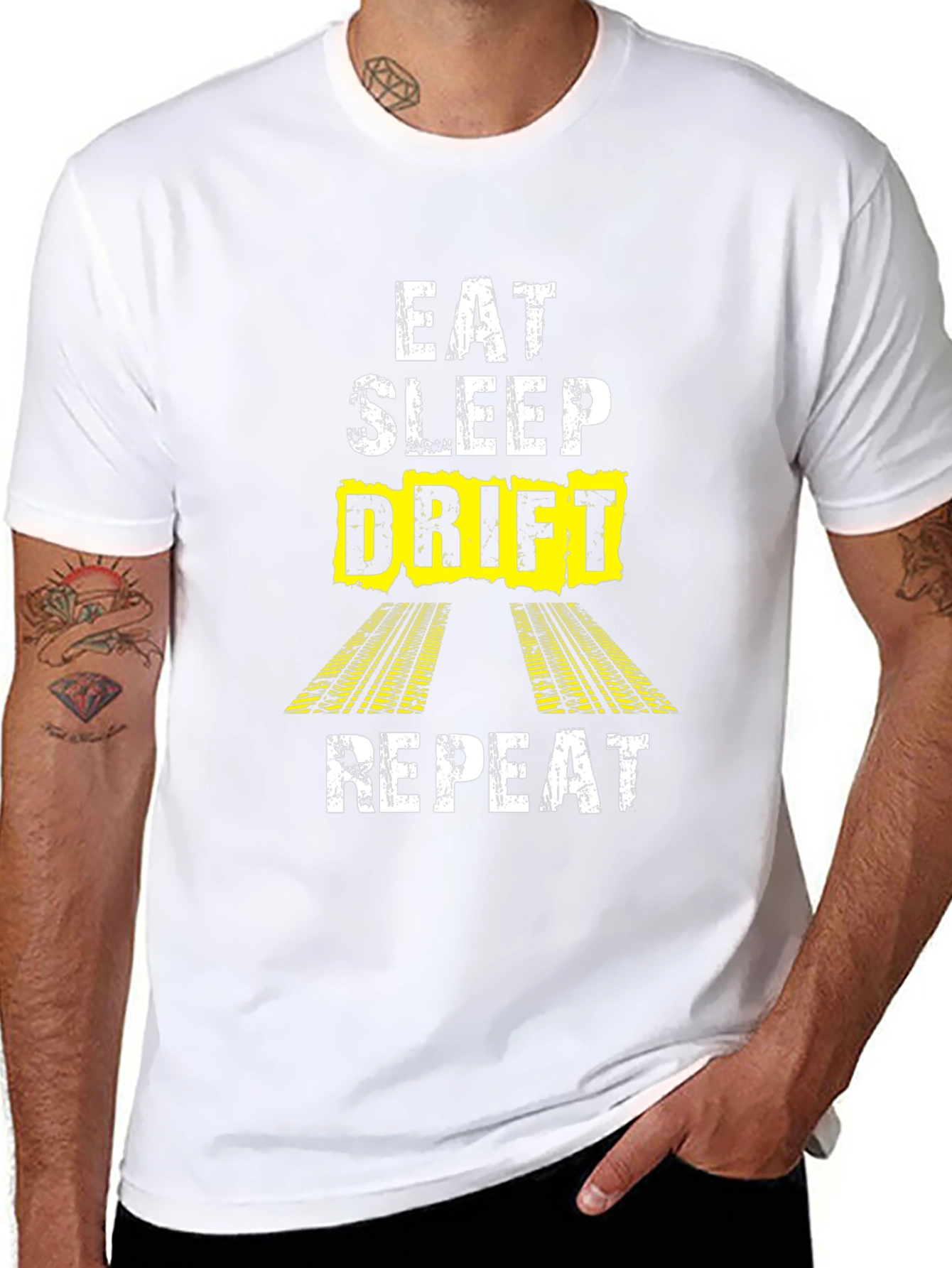 Eat Sleep Drift Repeat Graphic T-Shirt