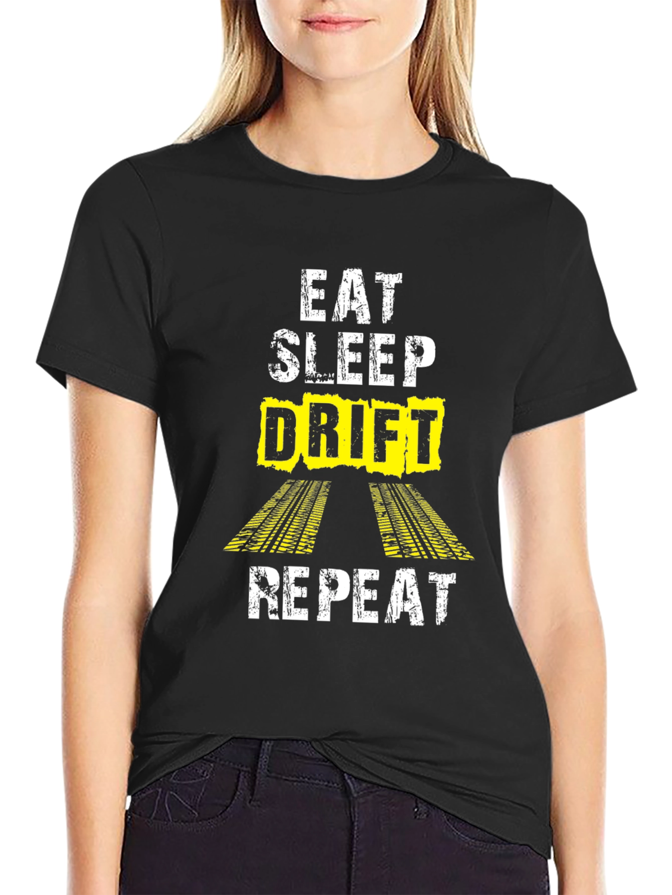 Eat Sleep Drift Repeat Graphic T-Shirt