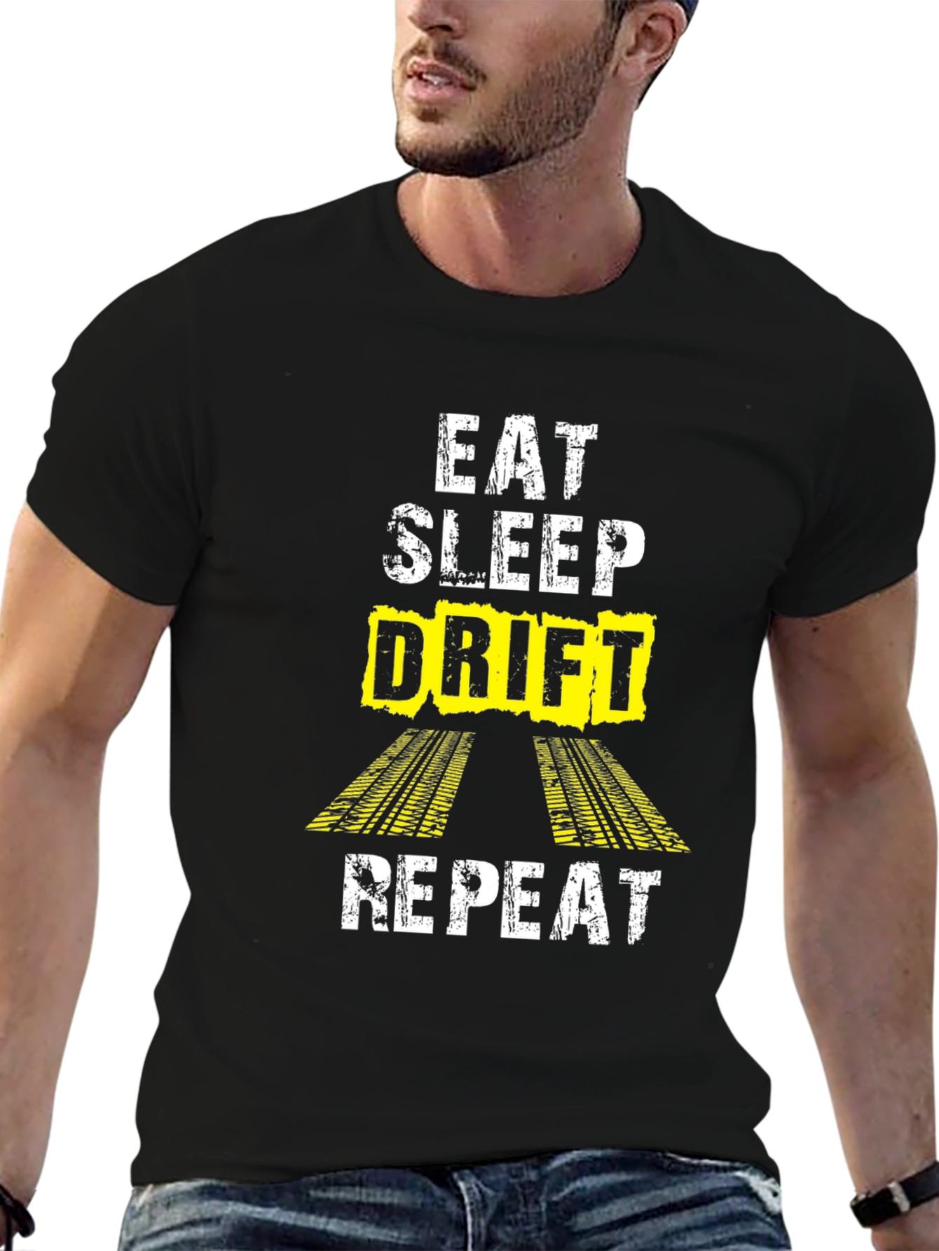 Eat Sleep Drift Repeat Graphic T-Shirt