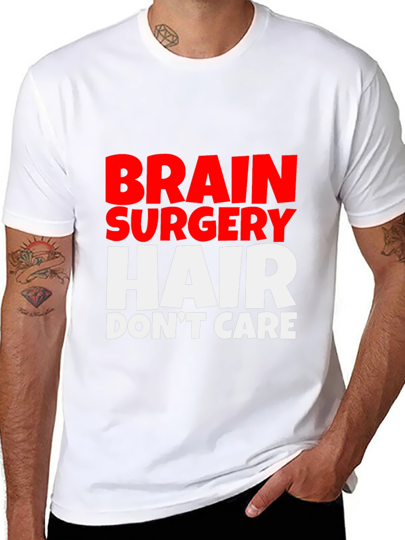 Brain Surgery Hair Dont Care Tee