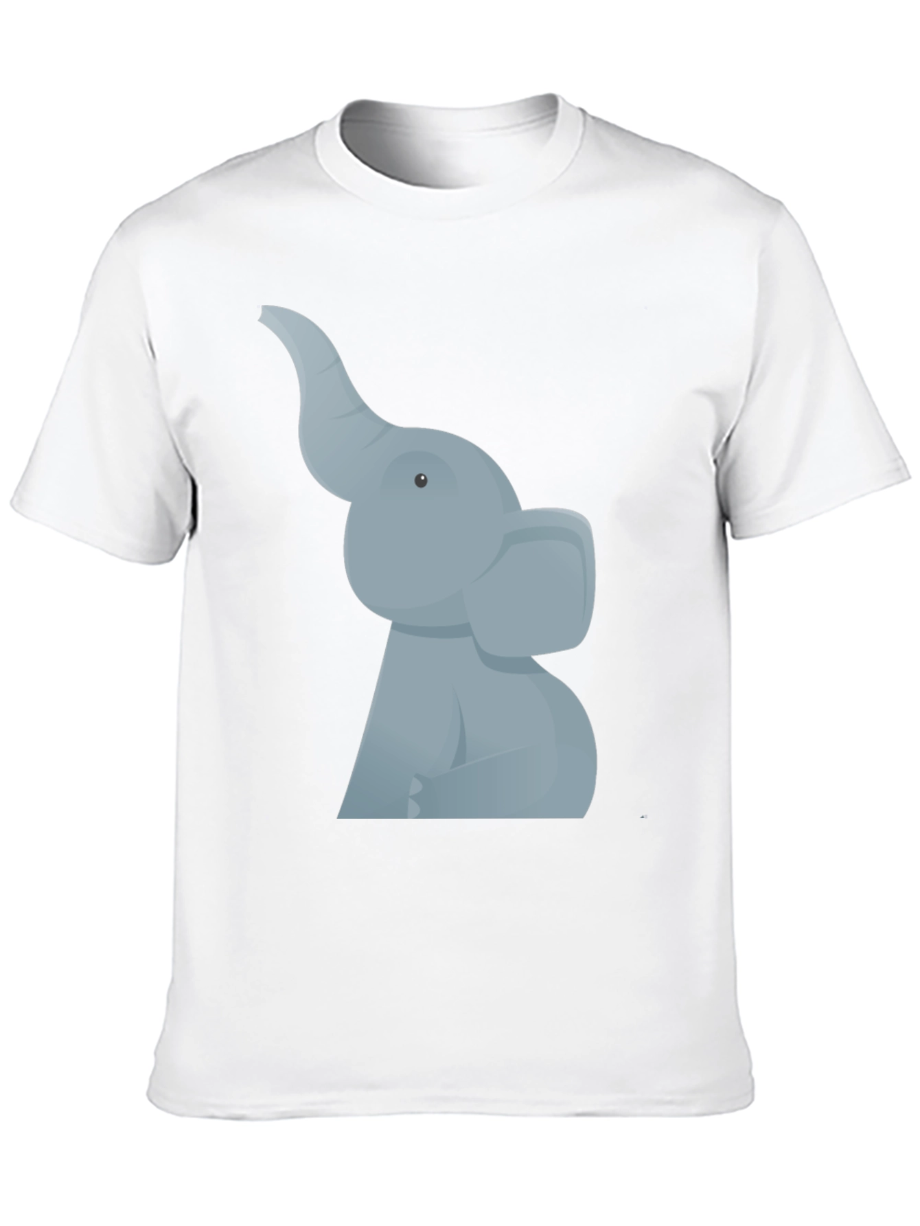 Elephant Graphic Tee - Black Cotton T-Shirt