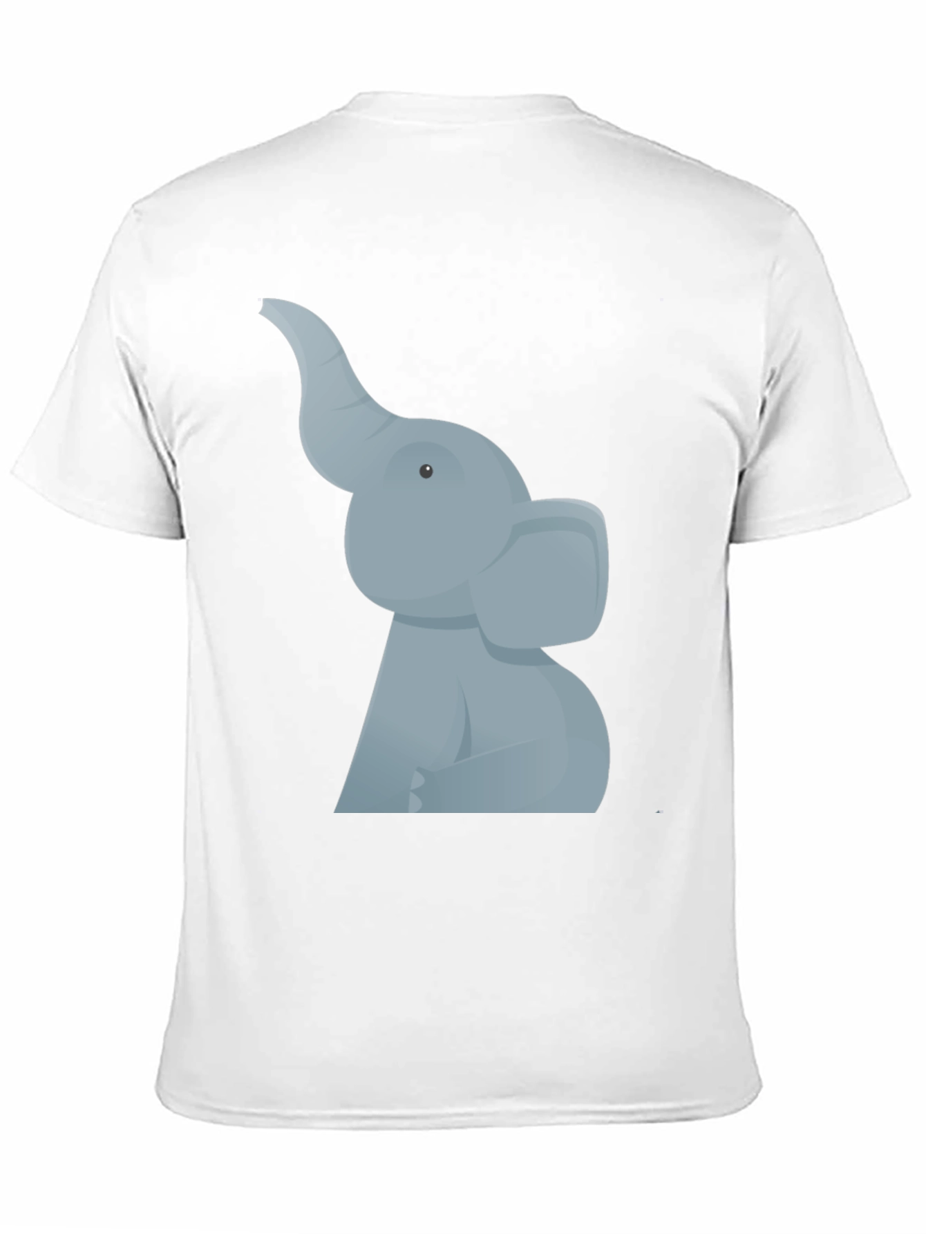 Elephant Graphic Tee - Black Cotton T-Shirt