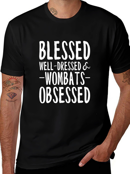 Blessed Wombats Obsessed Graphic T-Shirt