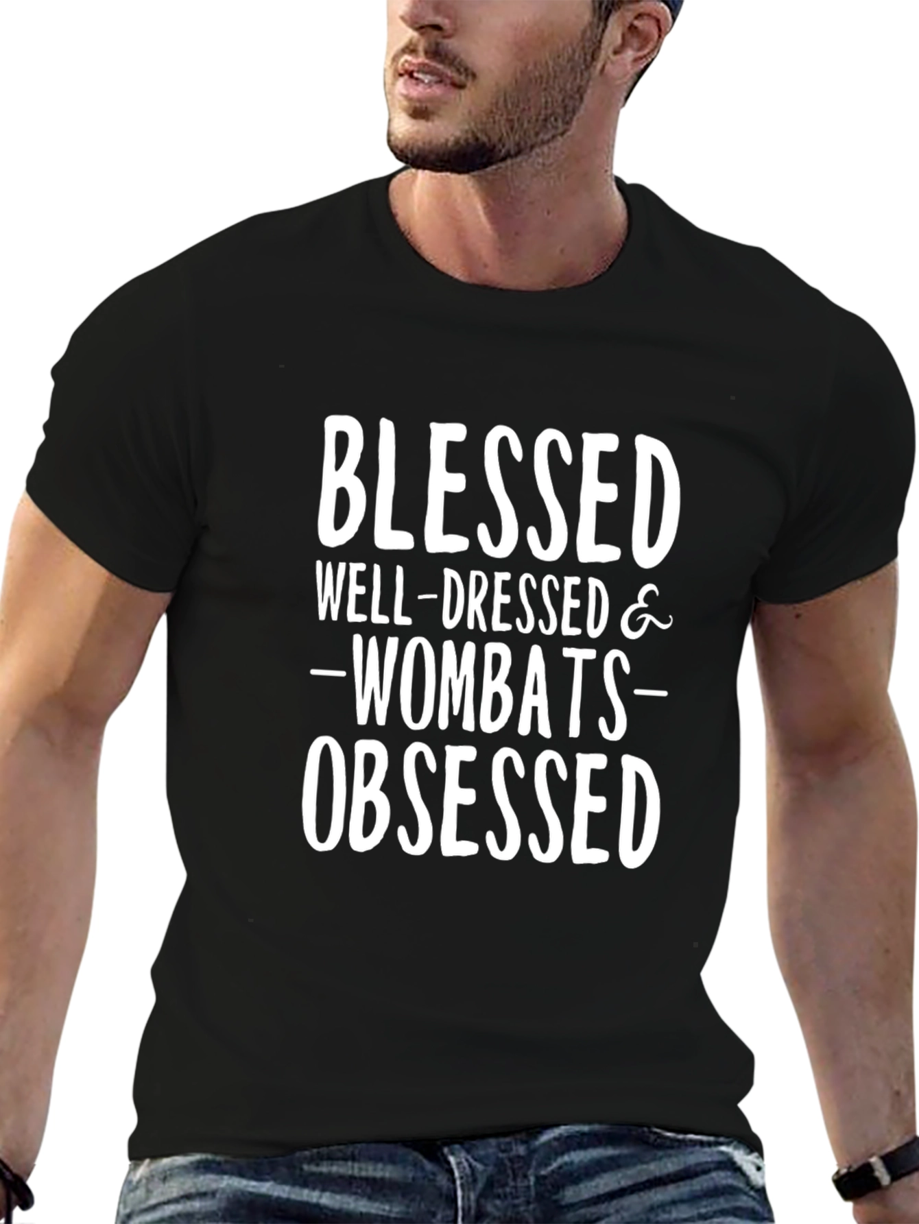 Blessed Wombats Obsessed Graphic T-Shirt