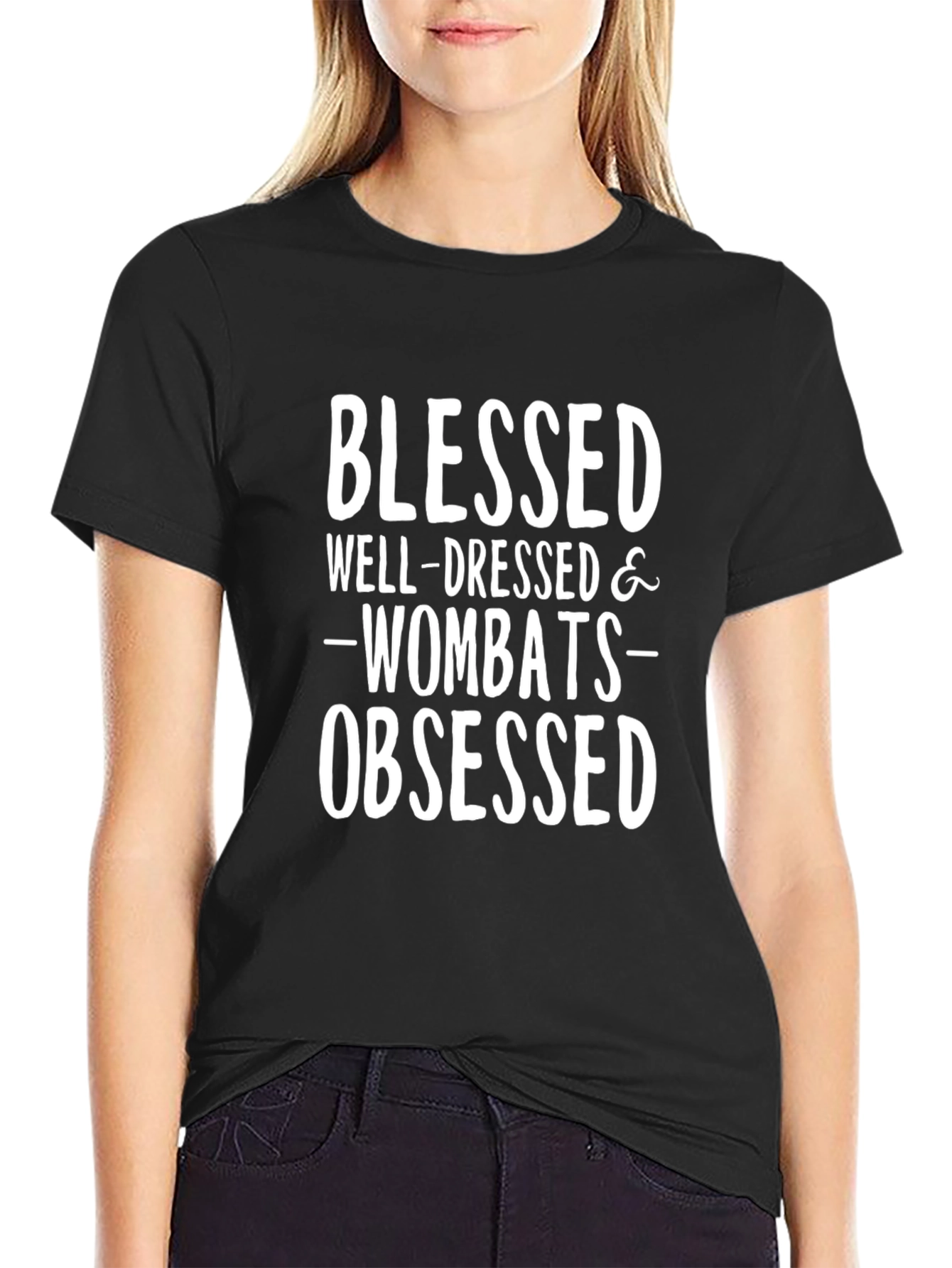 Blessed Wombats Obsessed Graphic T-Shirt