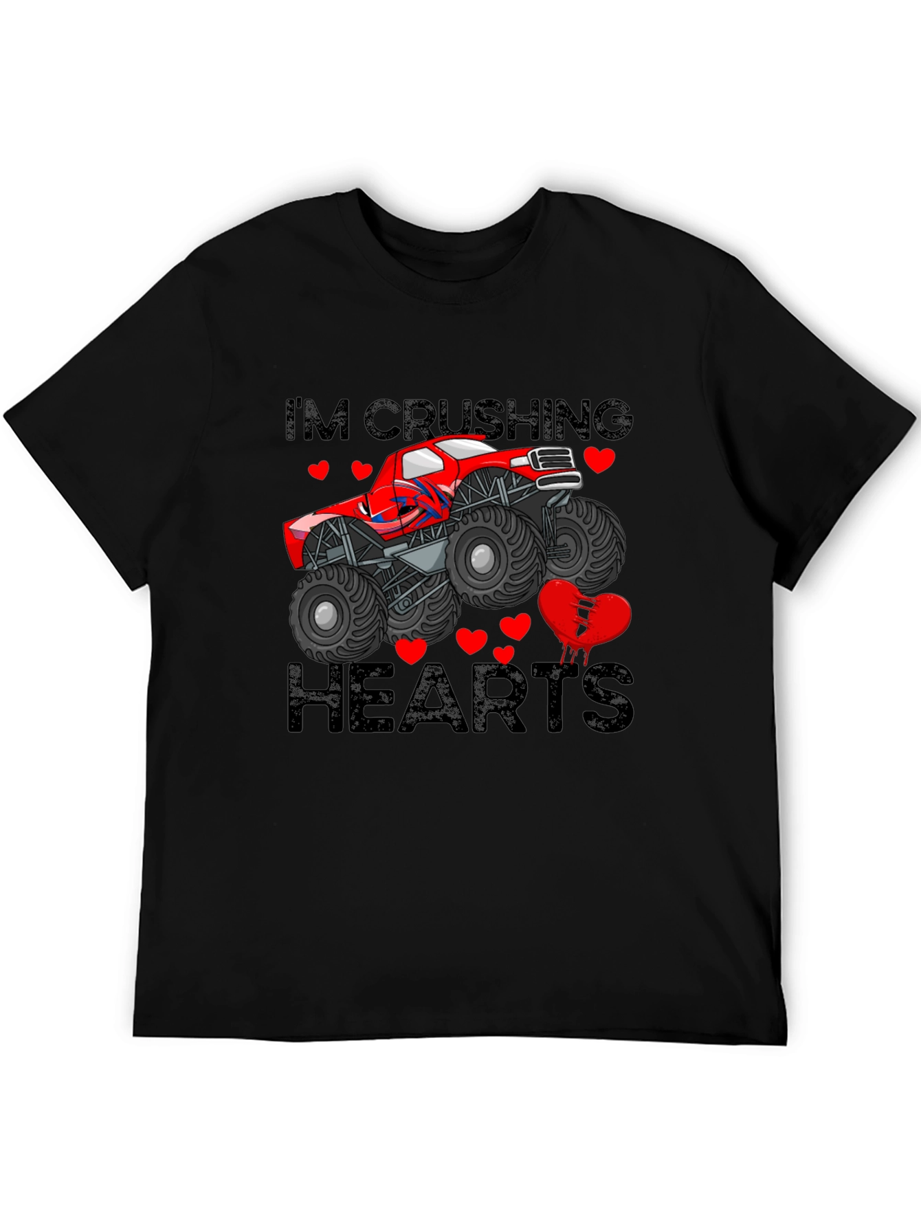 Im Crushing Hearts Monster Truck T-Shirt