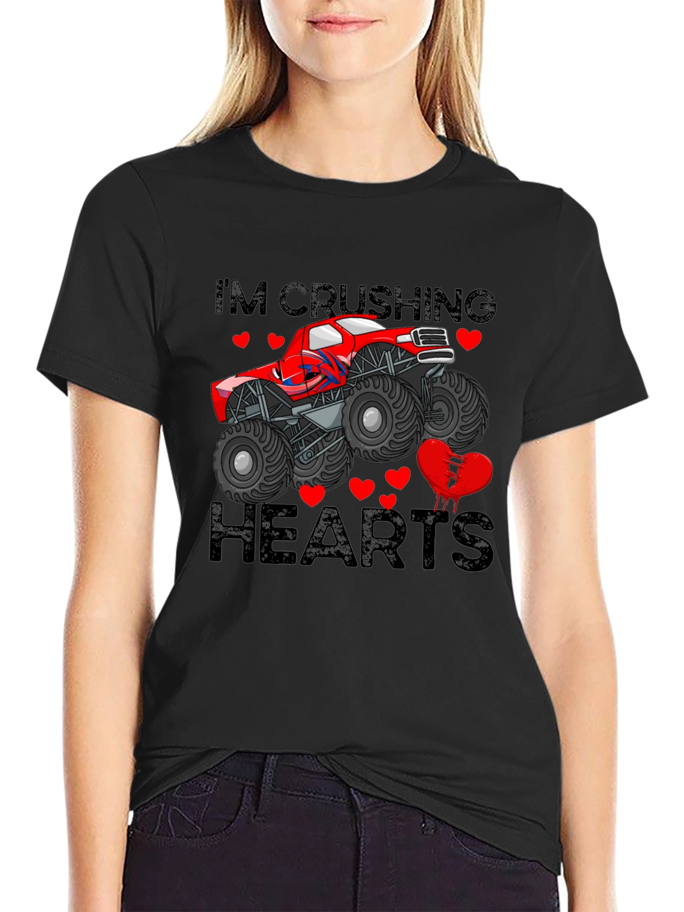 Im Crushing Hearts Monster Truck T-Shirt
