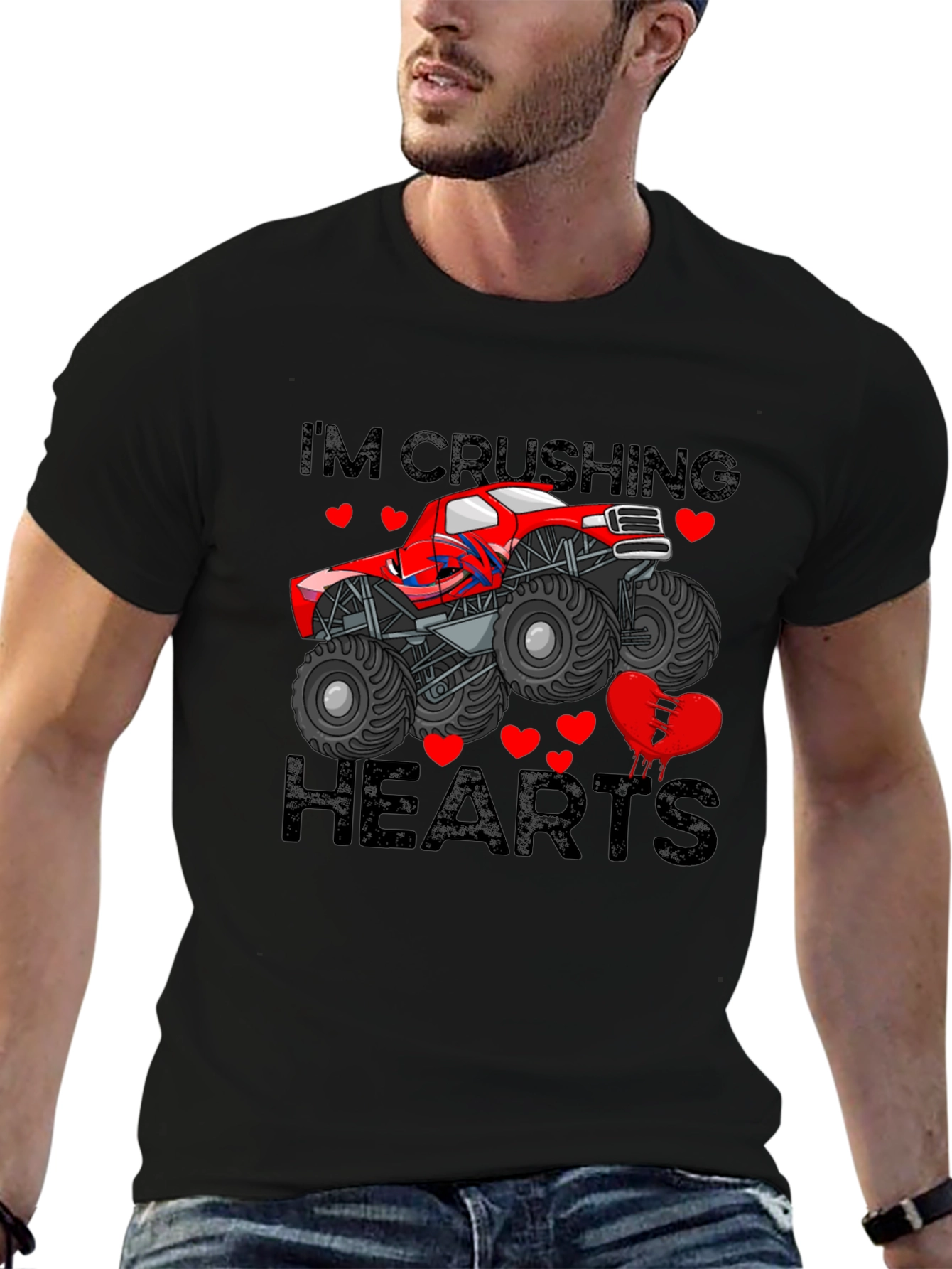 Im Crushing Hearts Monster Truck T-Shirt