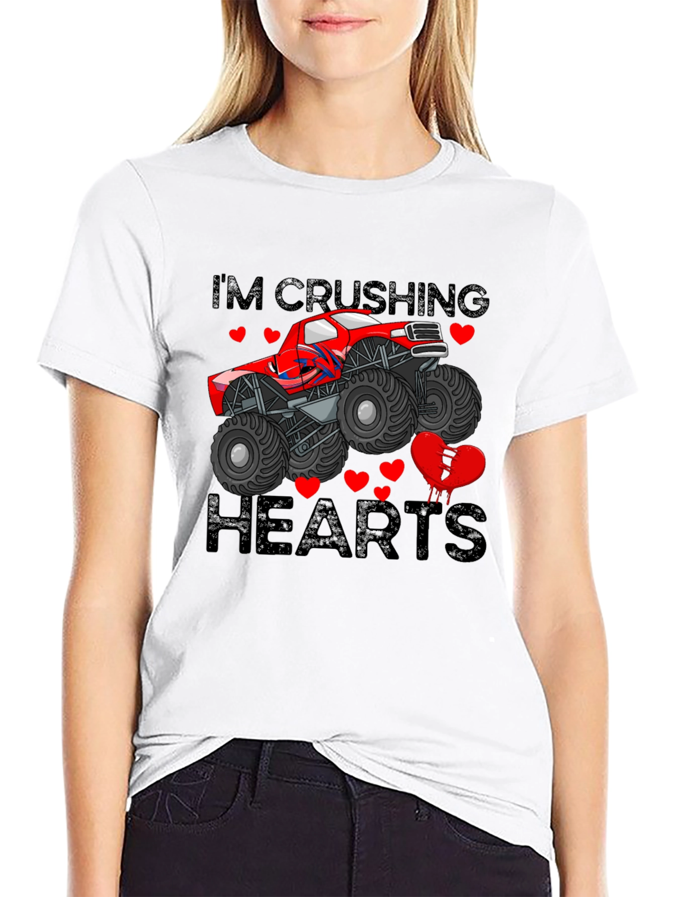 Im Crushing Hearts Monster Truck T-Shirt