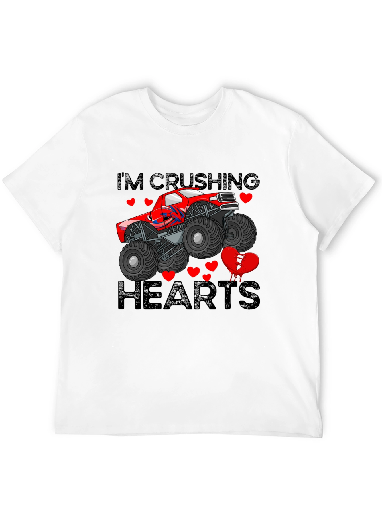 Im Crushing Hearts Monster Truck T-Shirt