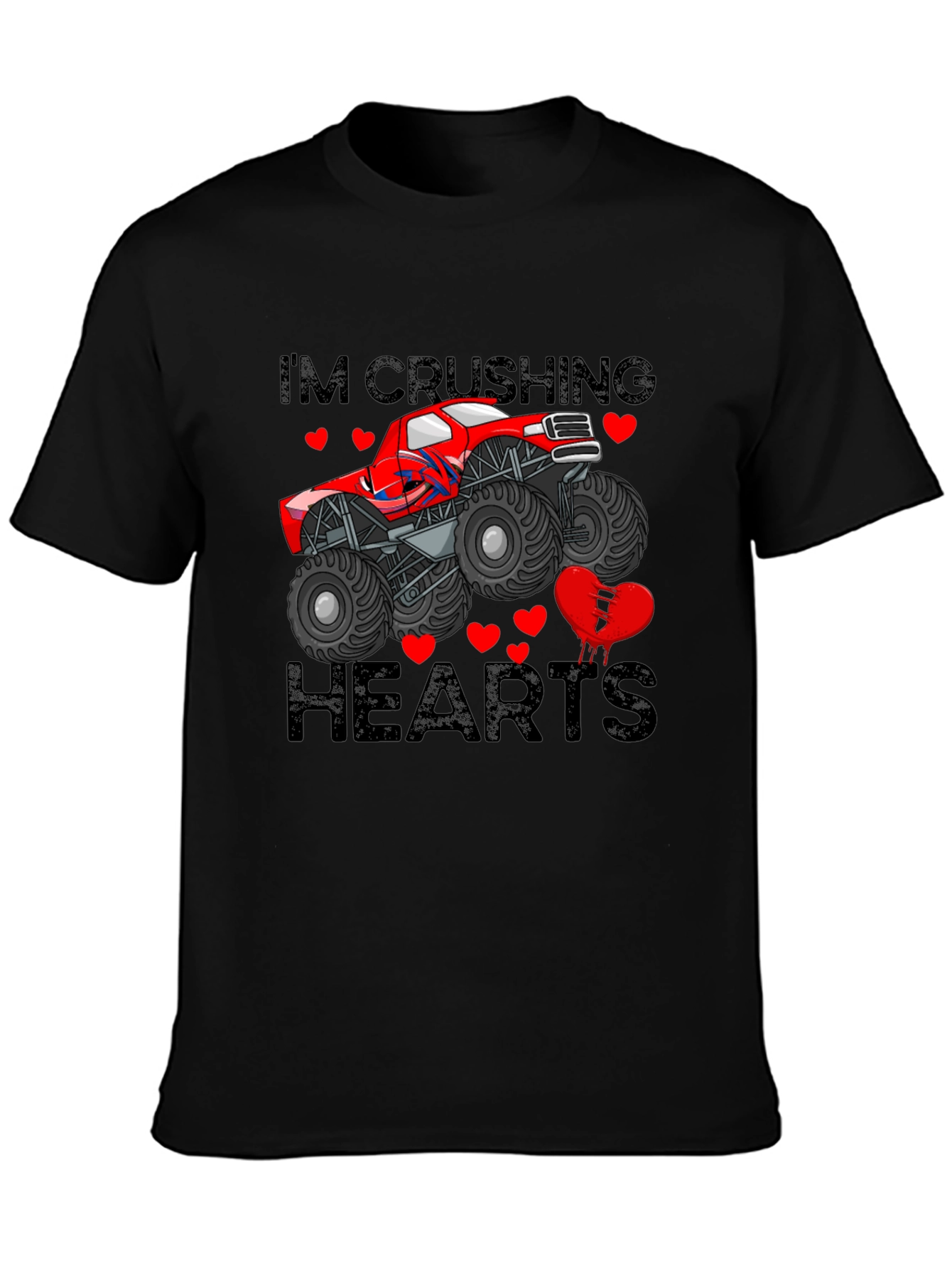 Im Crushing Hearts Monster Truck T-Shirt