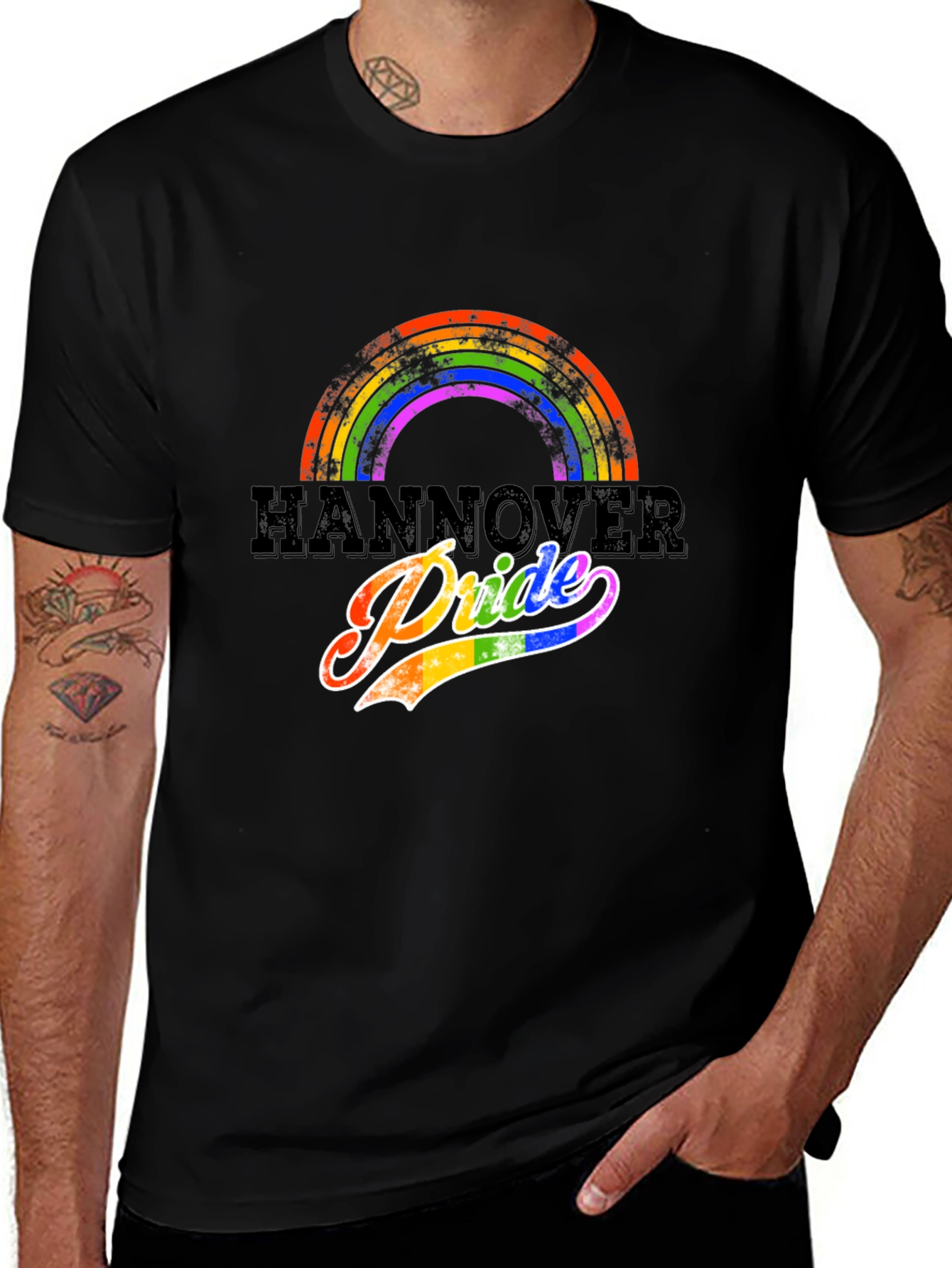 Hannover Pride Rainbow Graphic Tee