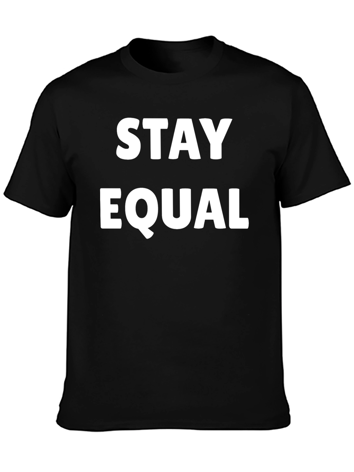 Stay Equal Black Graphic T-Shirt