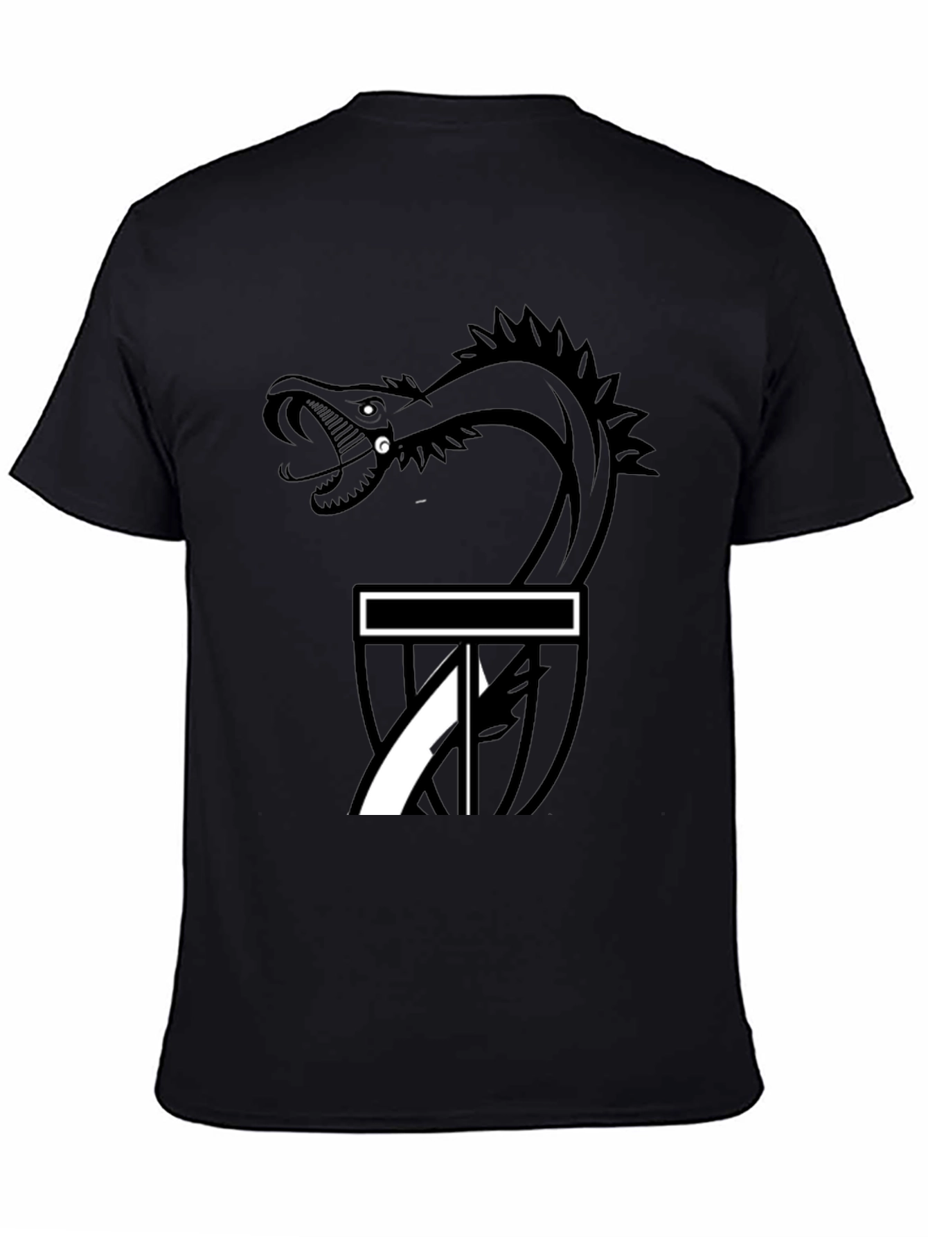 Serpent Strike Disc Golf T-Shirt - Black