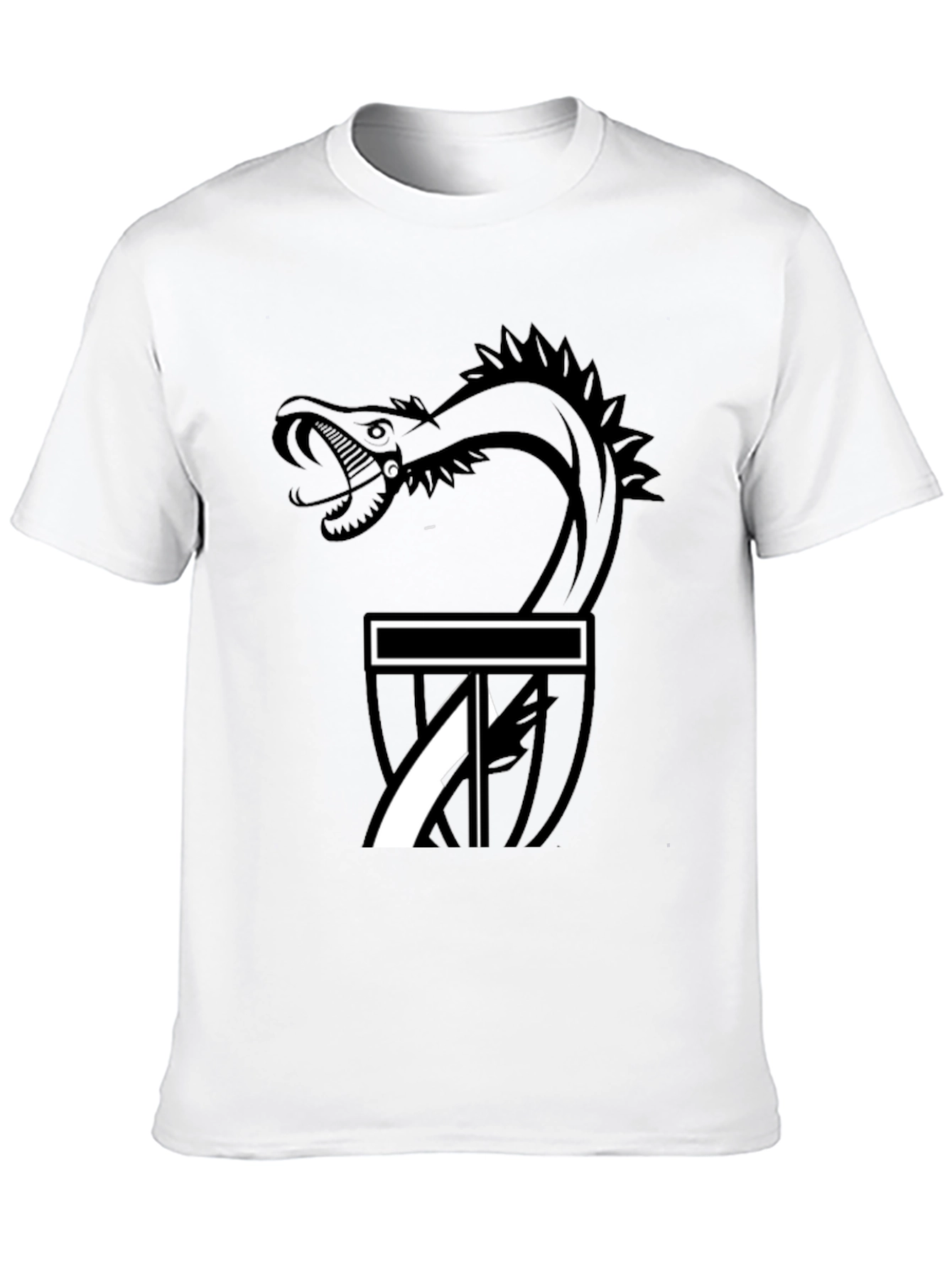 Serpent Strike Disc Golf T-Shirt - Black