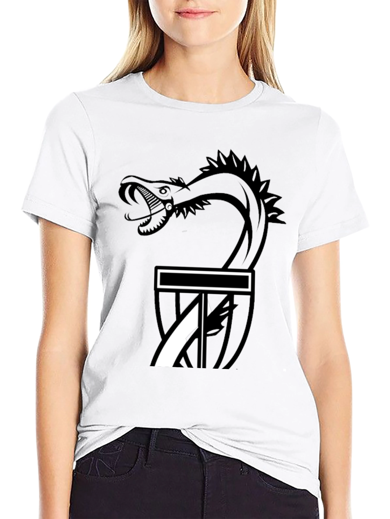 Serpent Strike Disc Golf T-Shirt - Black