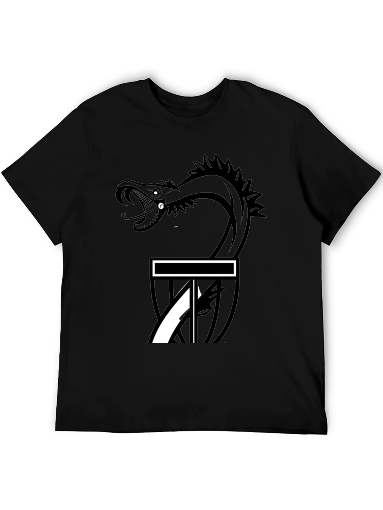 Serpent Strike Disc Golf T-Shirt - Black