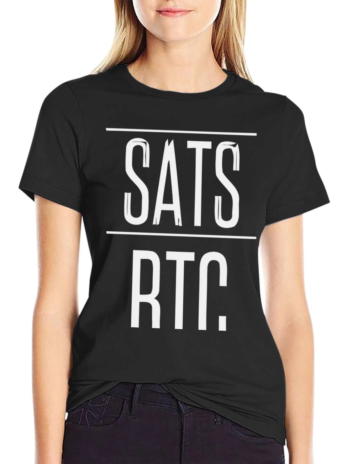SATS RTC T-Shirt - Bitcoin WebRTC Inspired Tee