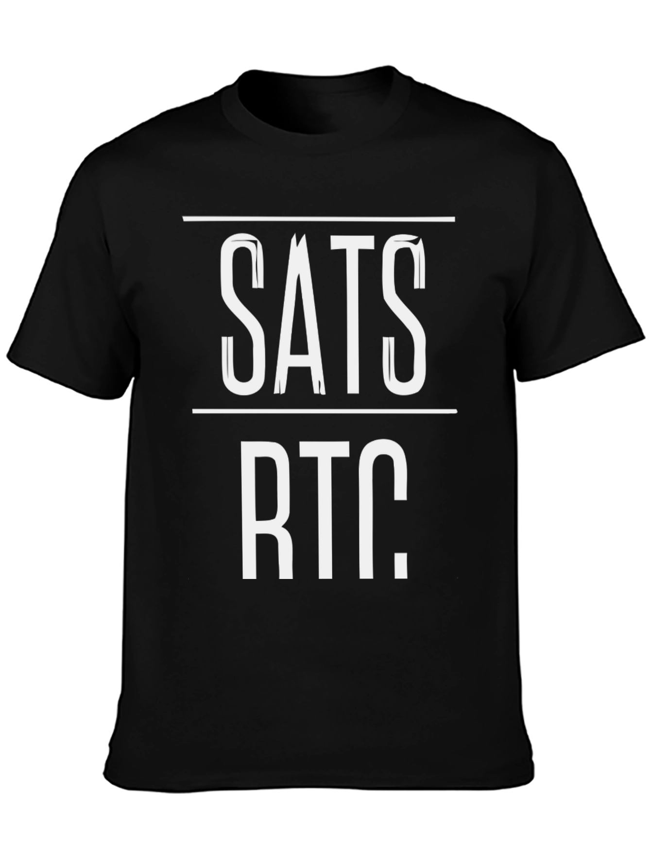 SATS RTC T-Shirt - Bitcoin WebRTC Inspired Tee