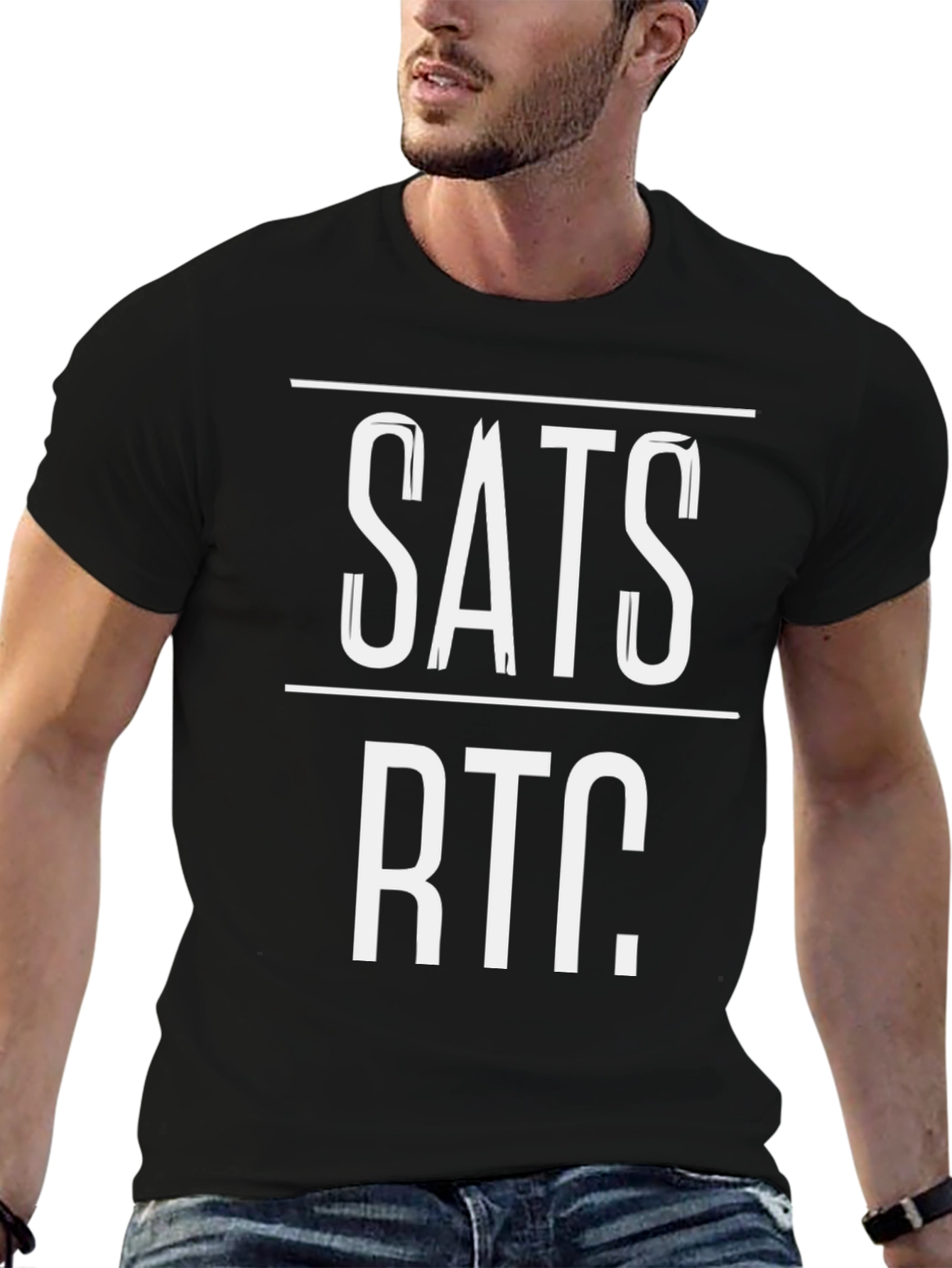 SATS RTC T-Shirt - Bitcoin WebRTC Inspired Tee