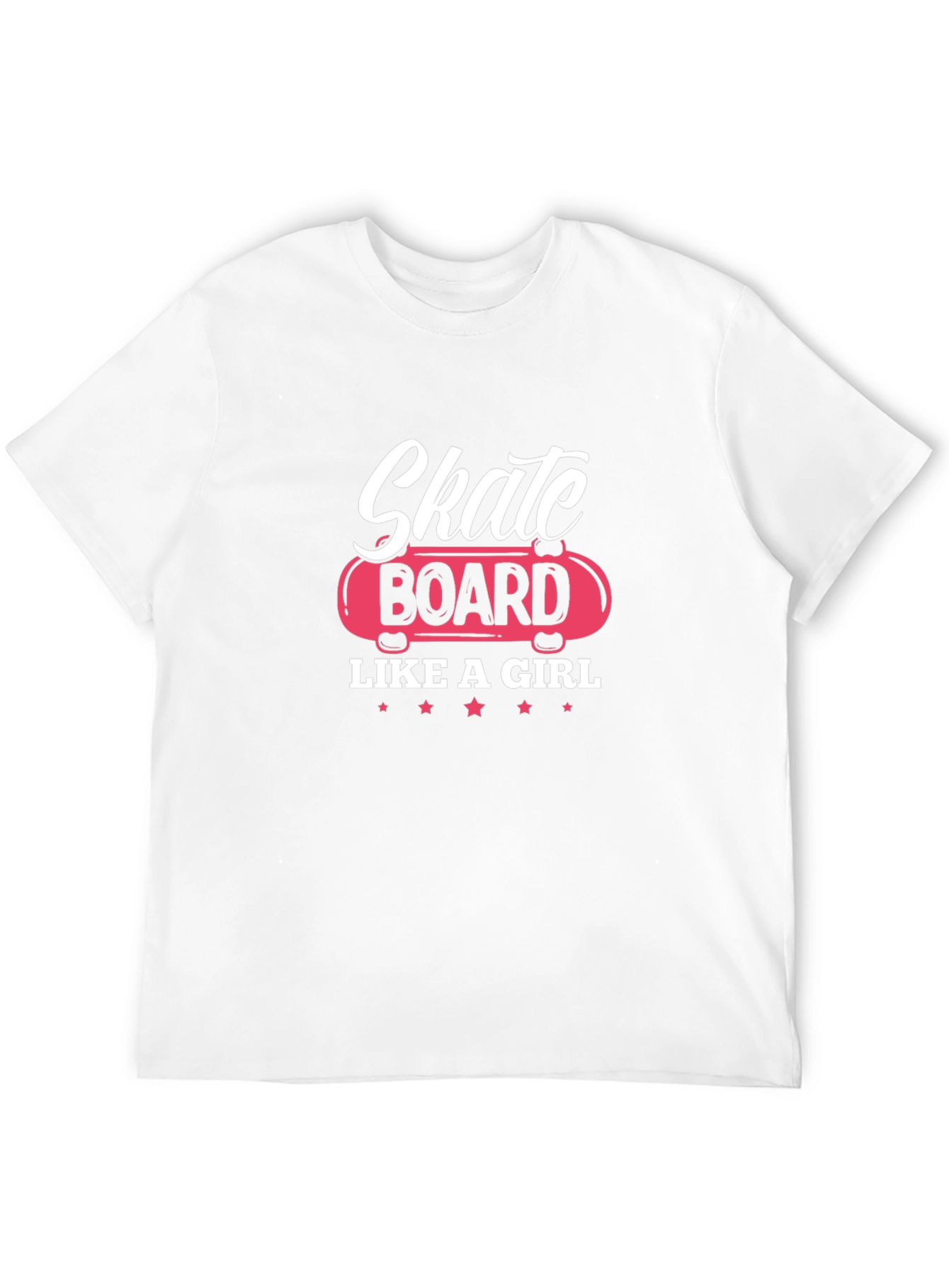 Skate Board Like A Girl Graphic Tee