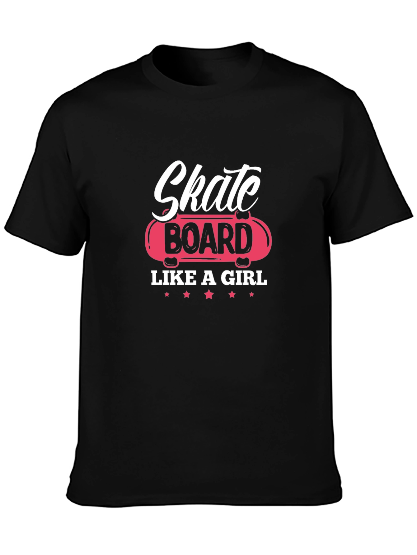 Skate Board Like A Girl Graphic Tee