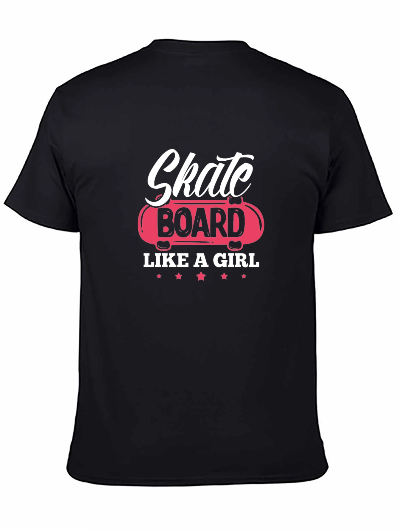 Skate Board Like A Girl Graphic Tee