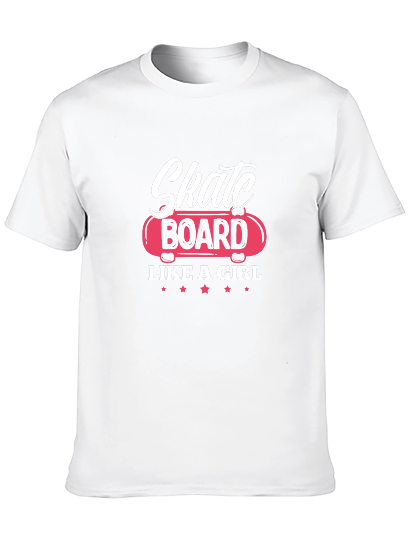 Skate Board Like A Girl Graphic Tee