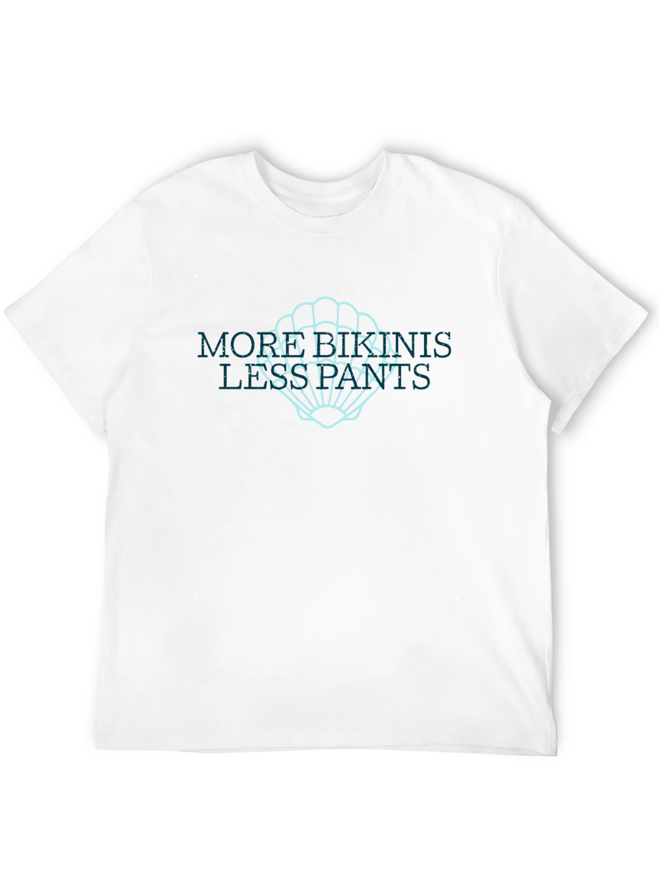Retro Sea Shell Graphic T-Shirt - Casual Cotton Tee