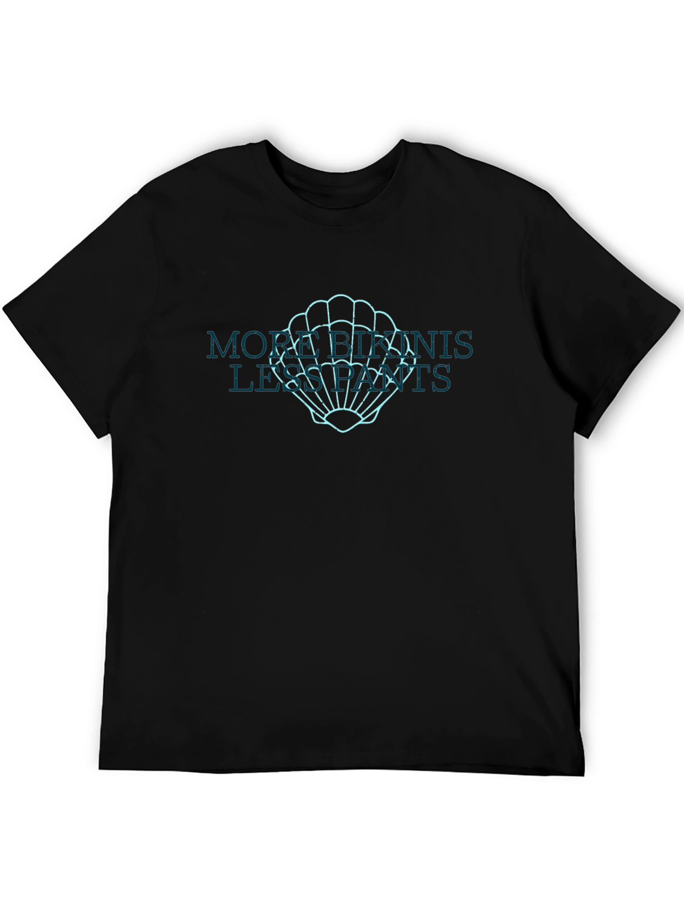 Retro Sea Shell Graphic T-Shirt - Casual Cotton Tee