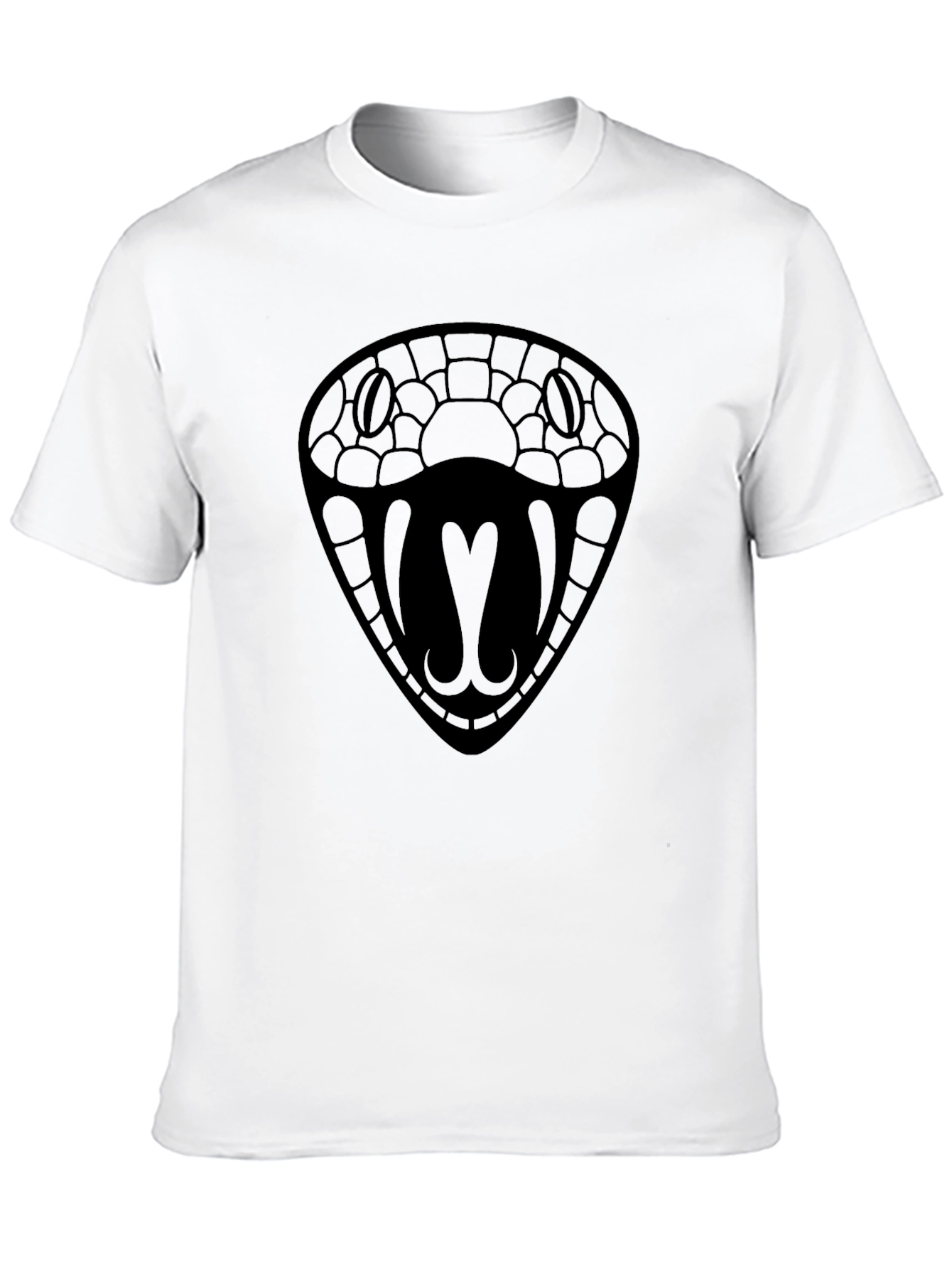 Mens Black Snake Graphic Tee