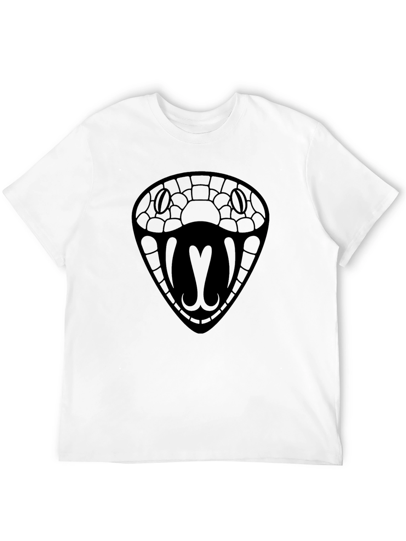 Mens Black Snake Graphic Tee