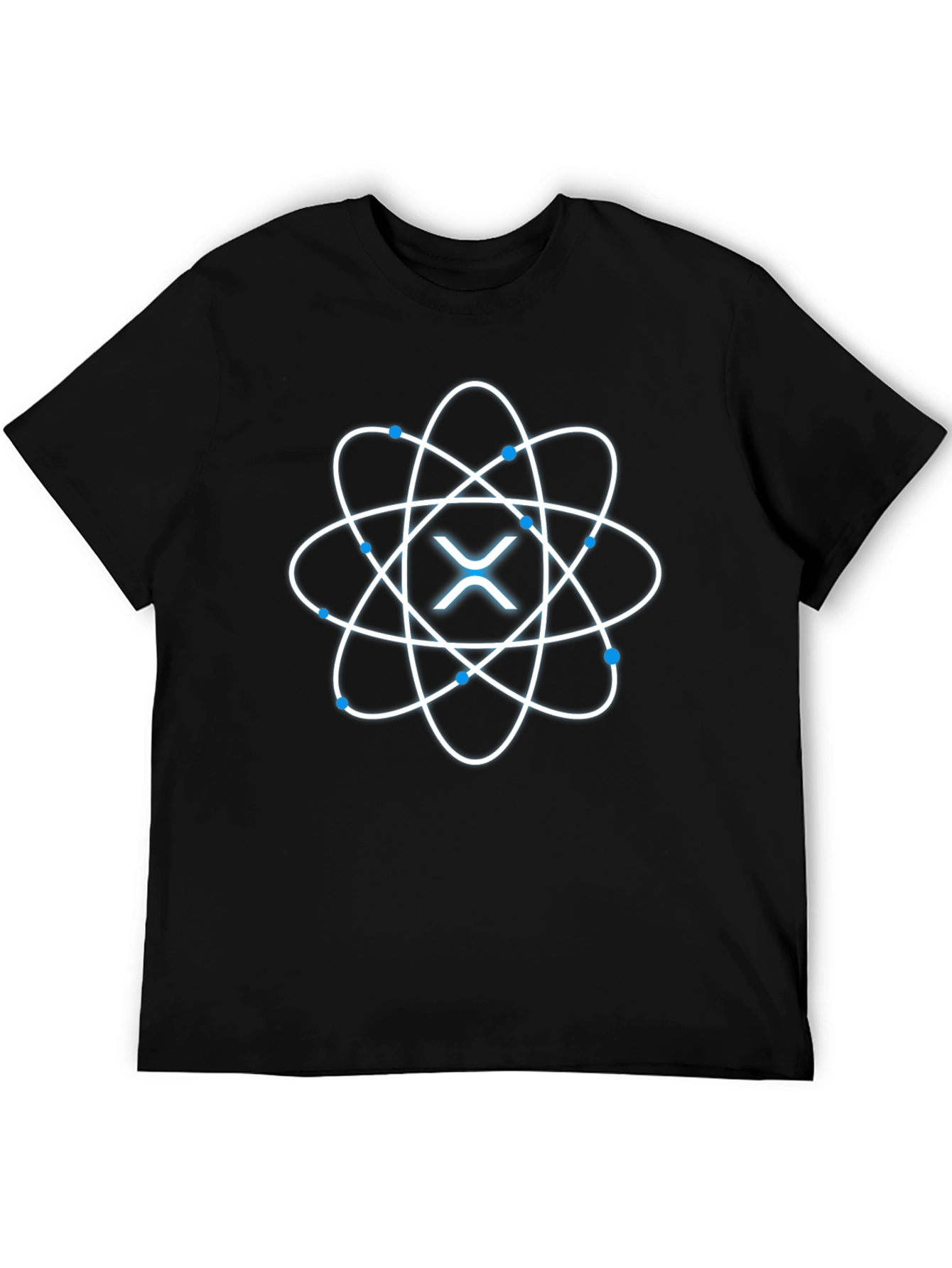 Atomic XRP Black T-Shirt - Stylish Crypto Apparel