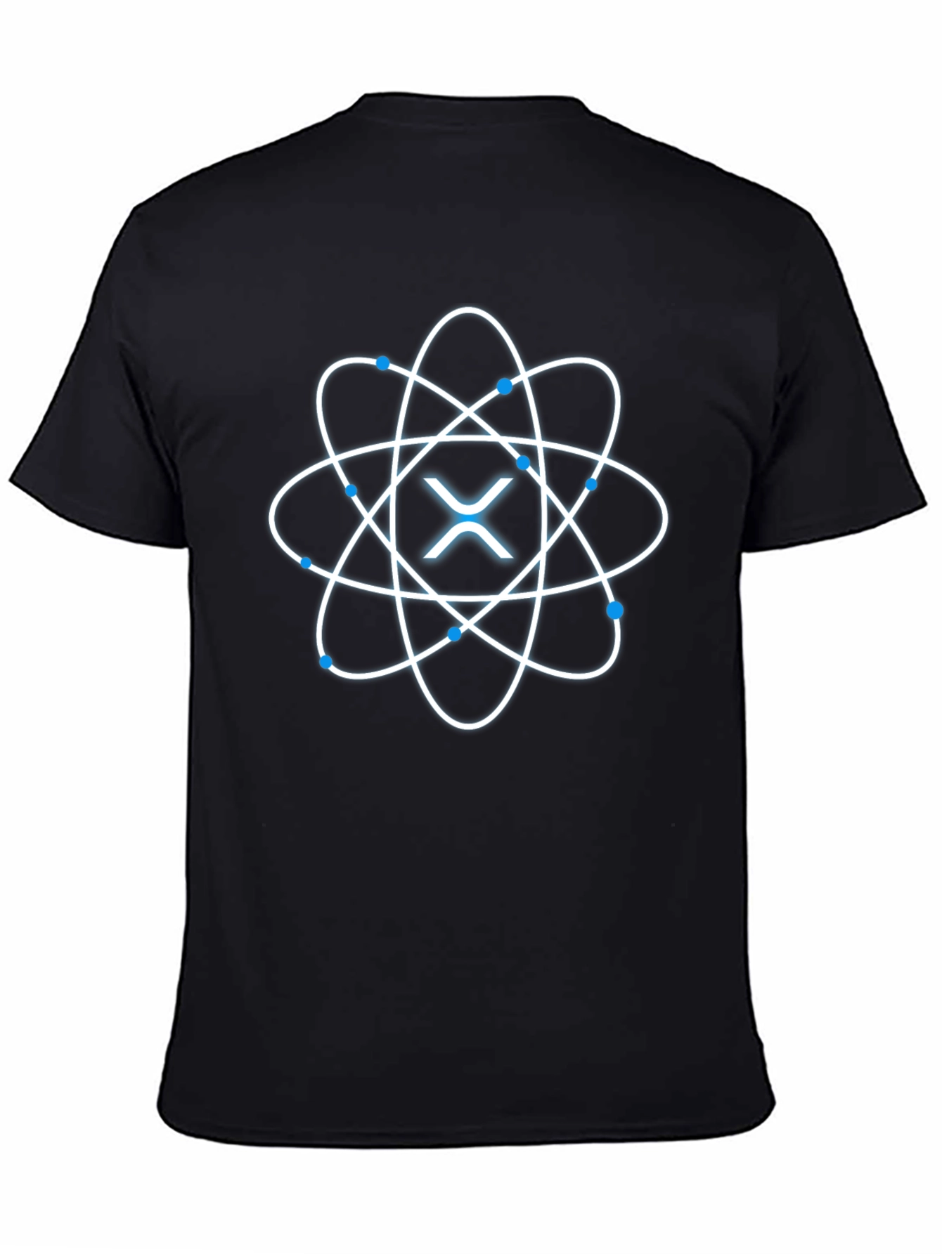 Atomic XRP Black T-Shirt - Stylish Crypto Apparel