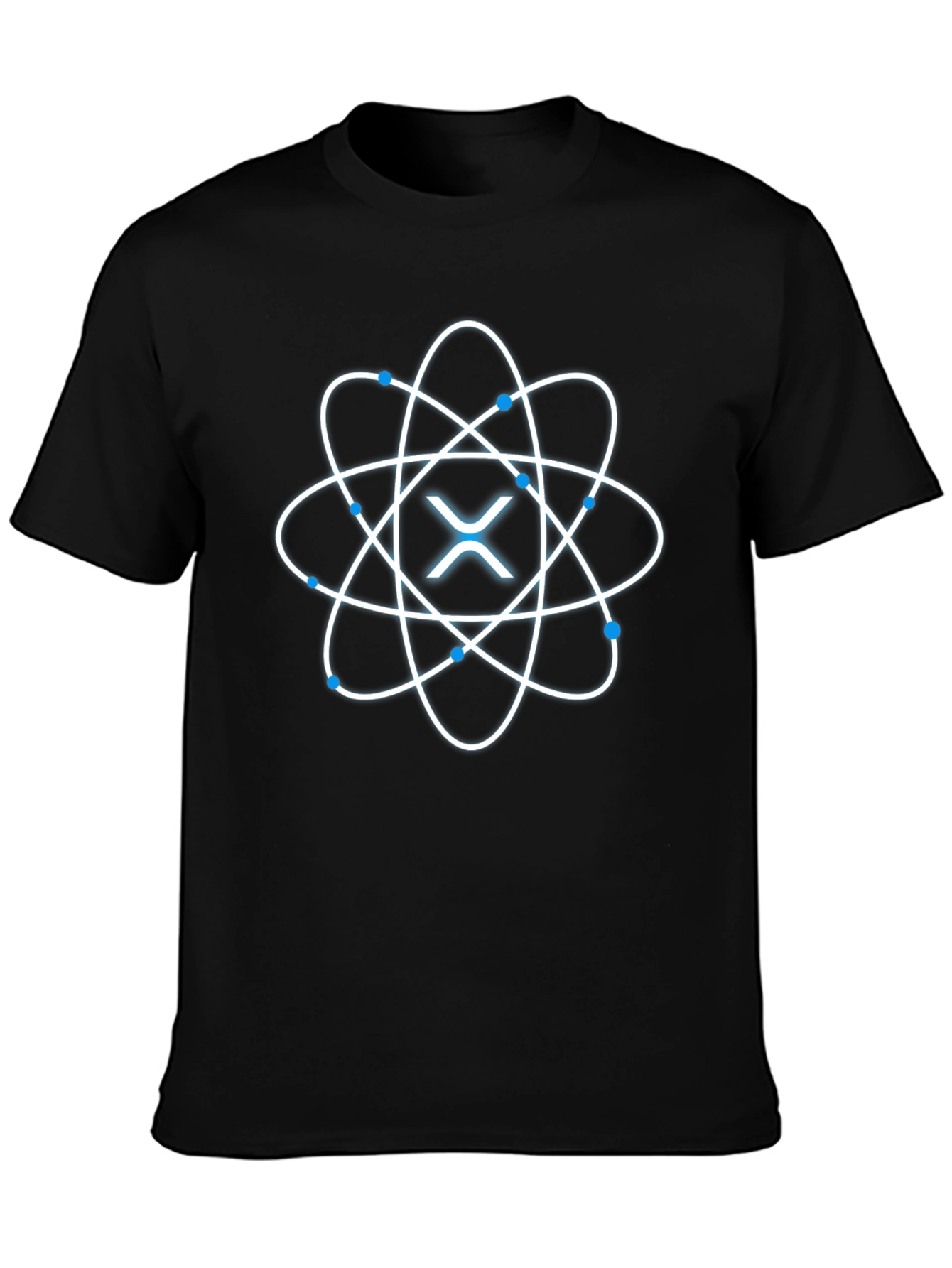 Atomic XRP Black T-Shirt - Stylish Crypto Apparel