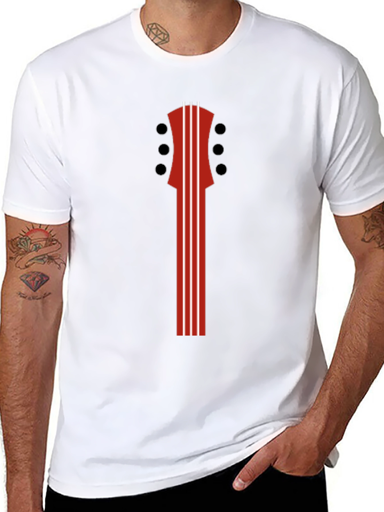 Guitar Headstock Graphic Tee