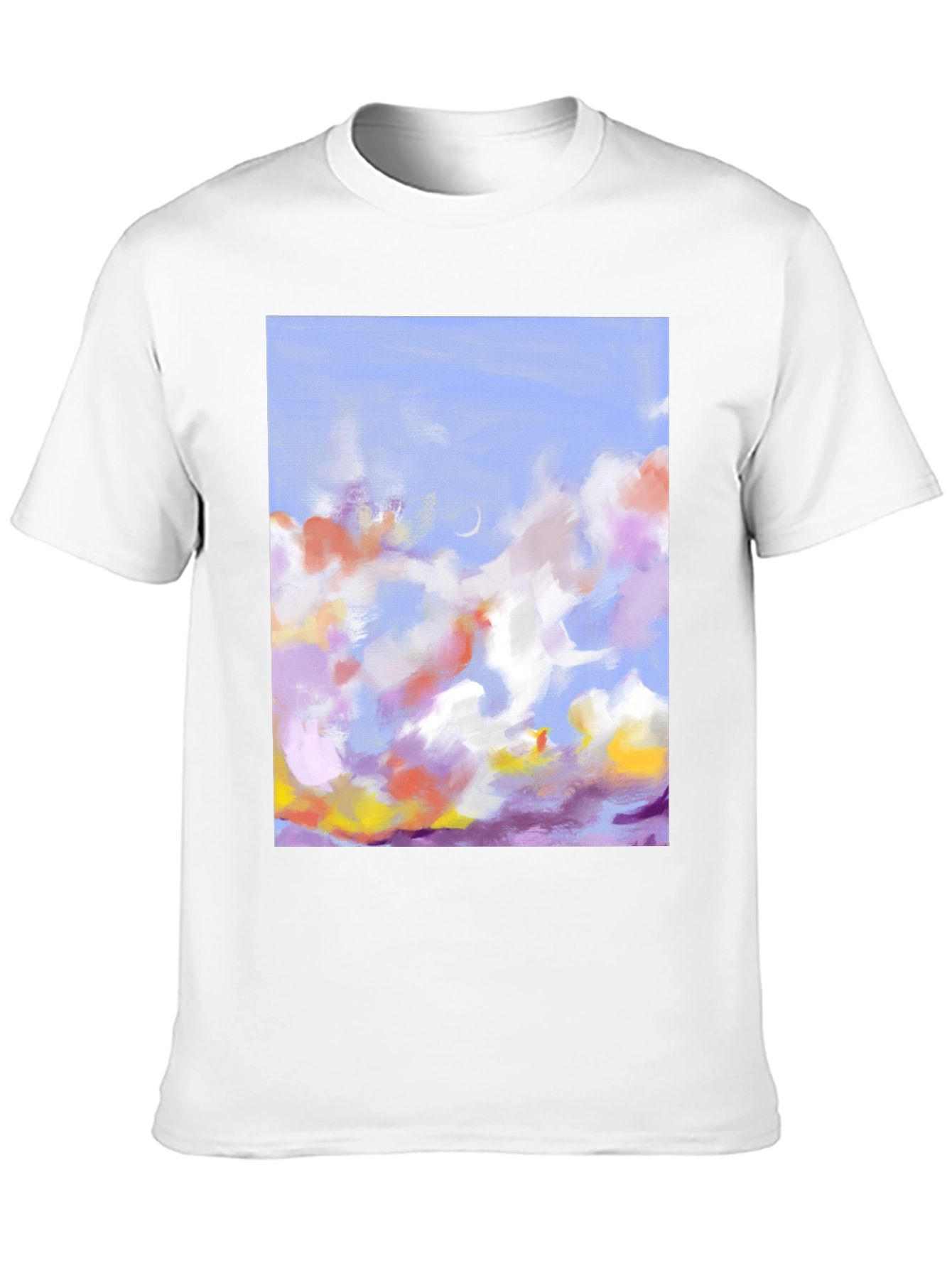 Dreamy Sky T-Shirt - Artistic Cloud Design