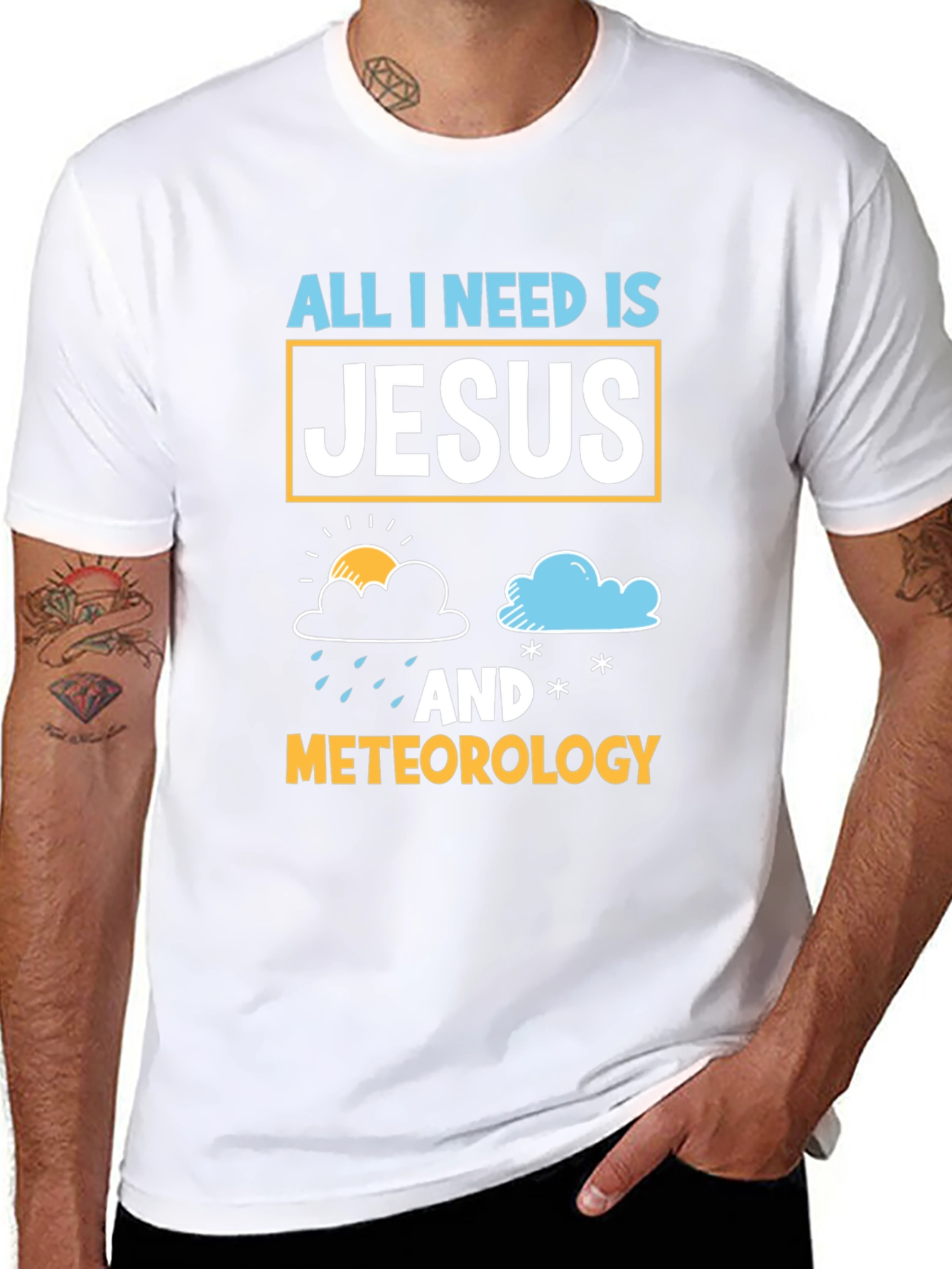 Jesus and Meteorology T-Shirt Christian Weather Tee