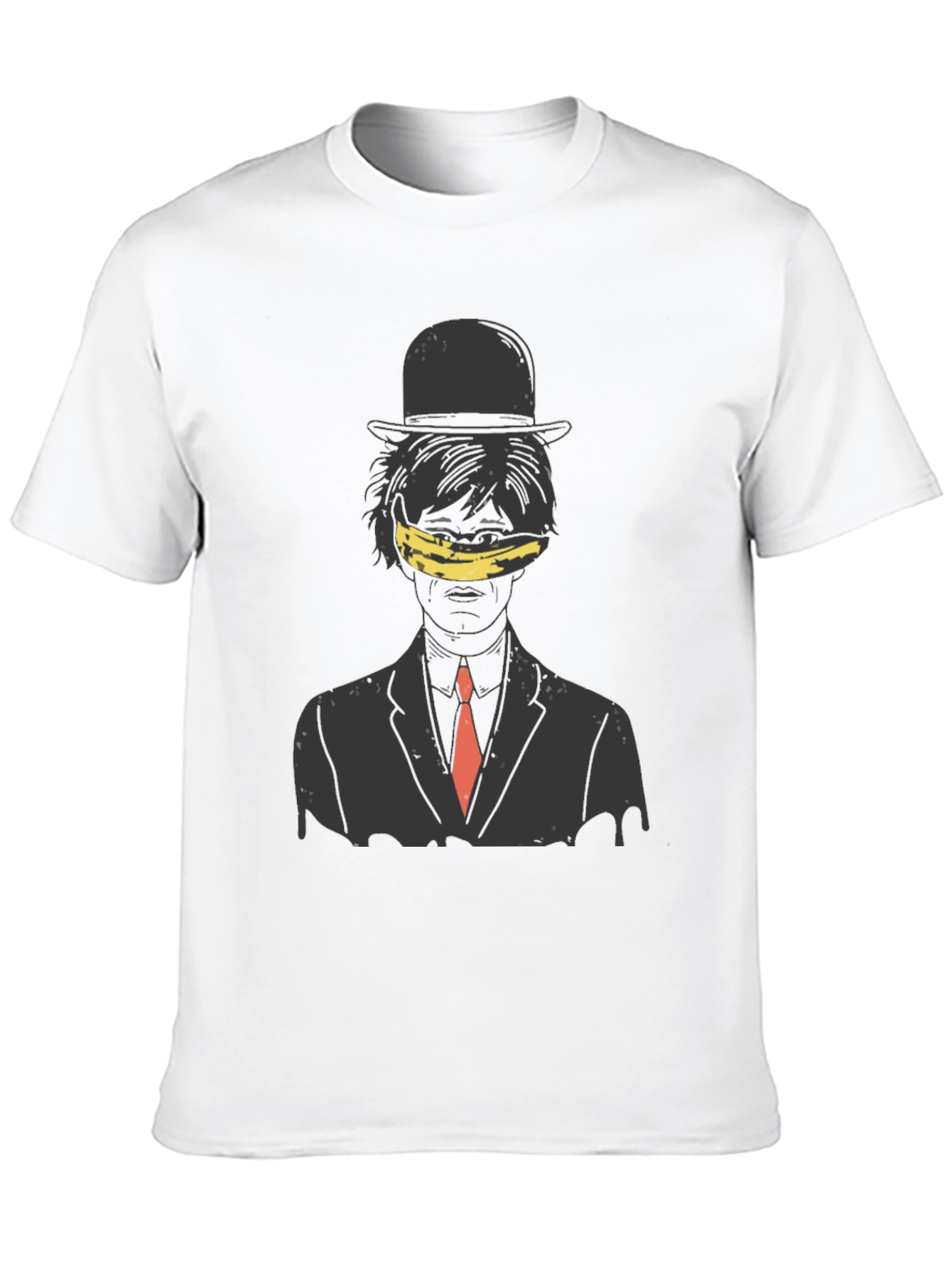 Artistic Banana Blinded Man Graphic Tee