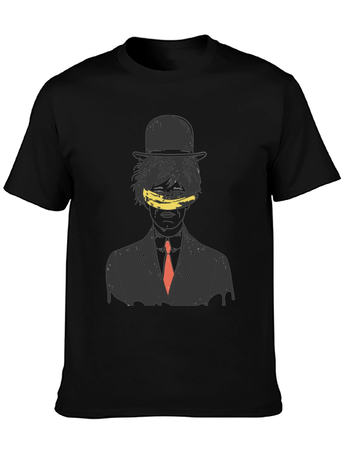 Artistic Banana Blinded Man Graphic Tee
