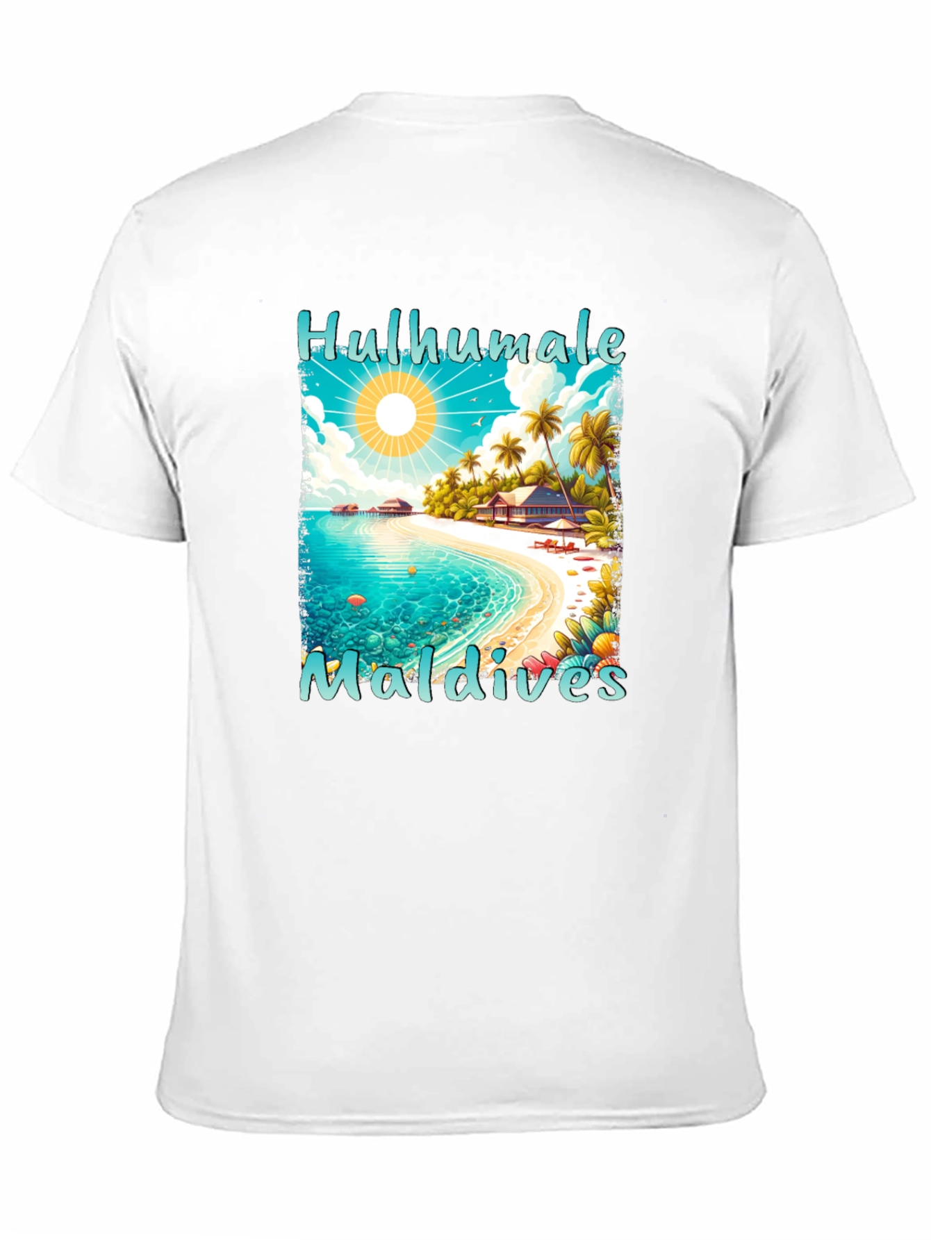 Hulhumale Maldives Beach Graphic T-Shirt