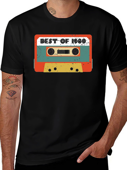 Retro Best of 1980 Cassette Tape T-Shirt