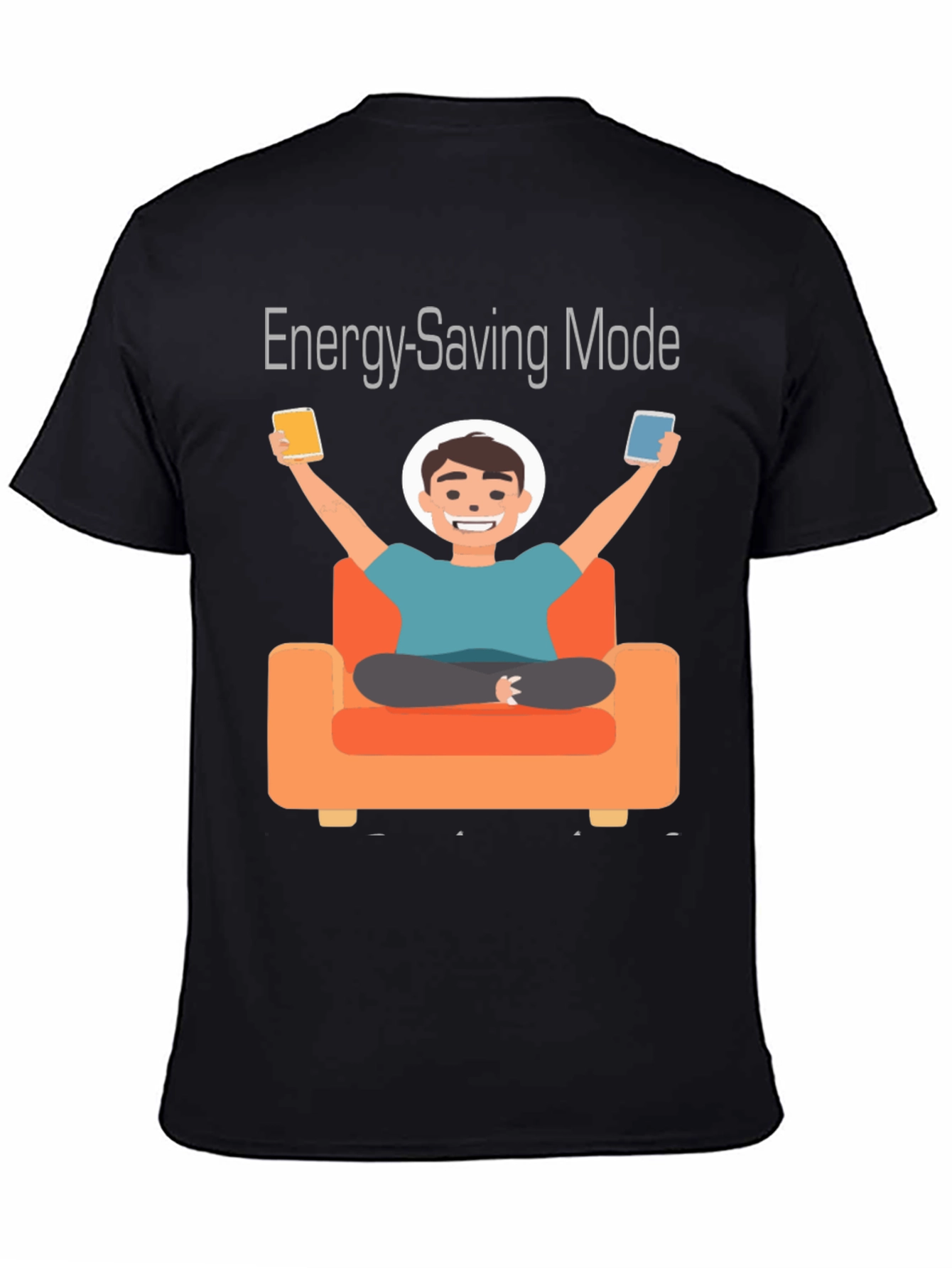 Energy-Saving Mode Graphic Tee - Relaxed Comfort