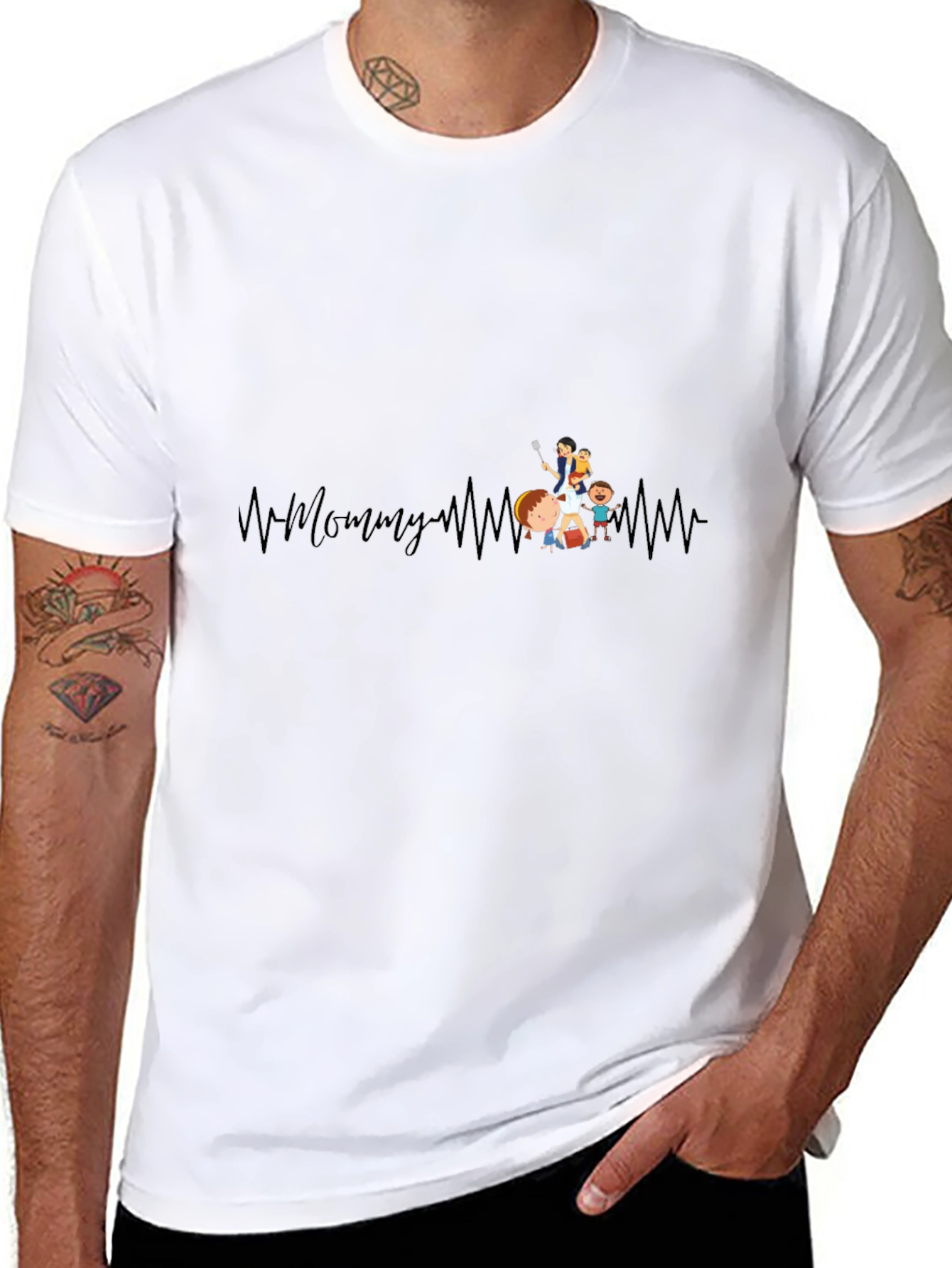 Mommy Heartbeat T-Shirt - Perfect Gift for Mom