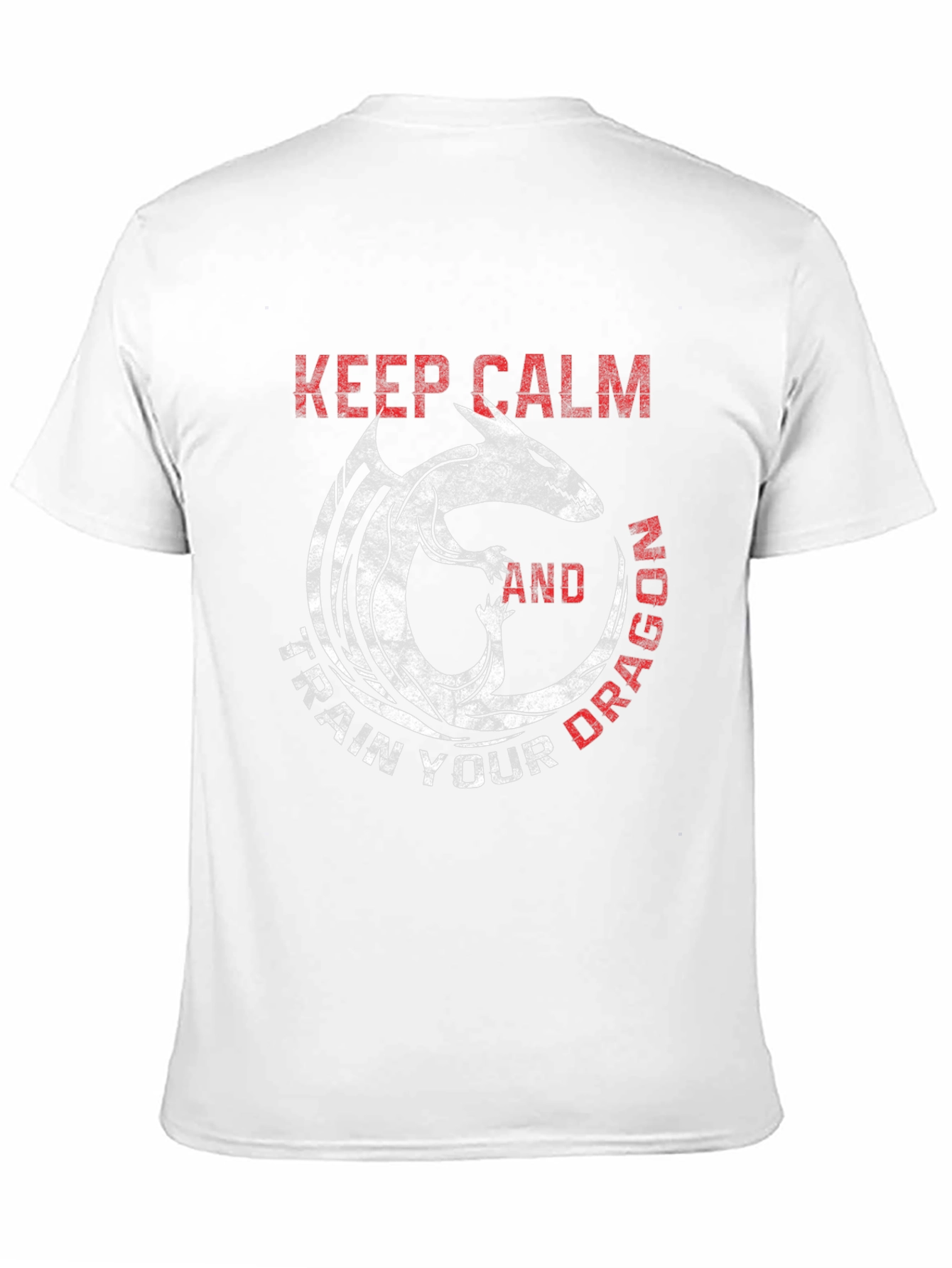 Keep Calm Train Dragon Black Graphic Tee