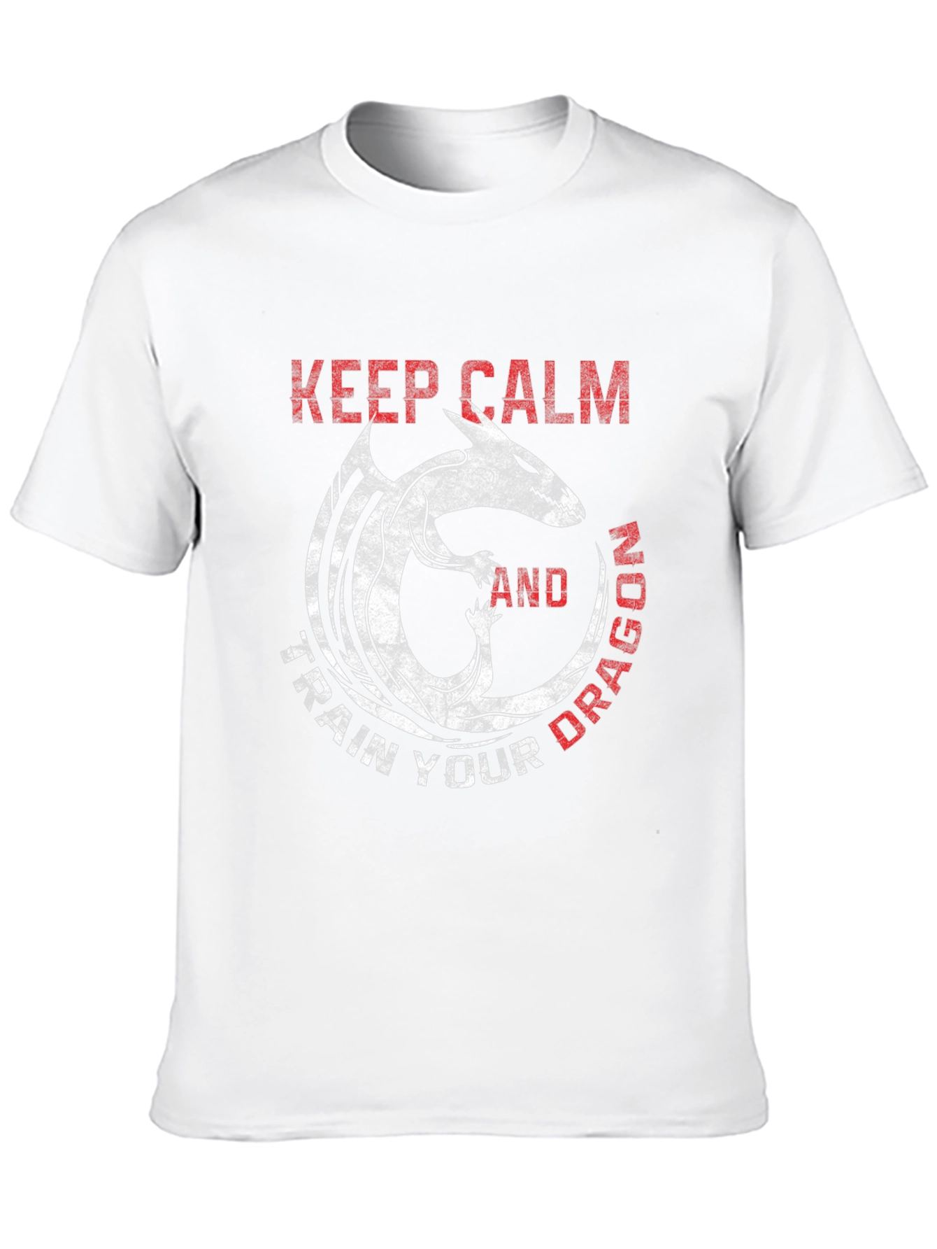 Keep Calm Train Dragon Black Graphic Tee