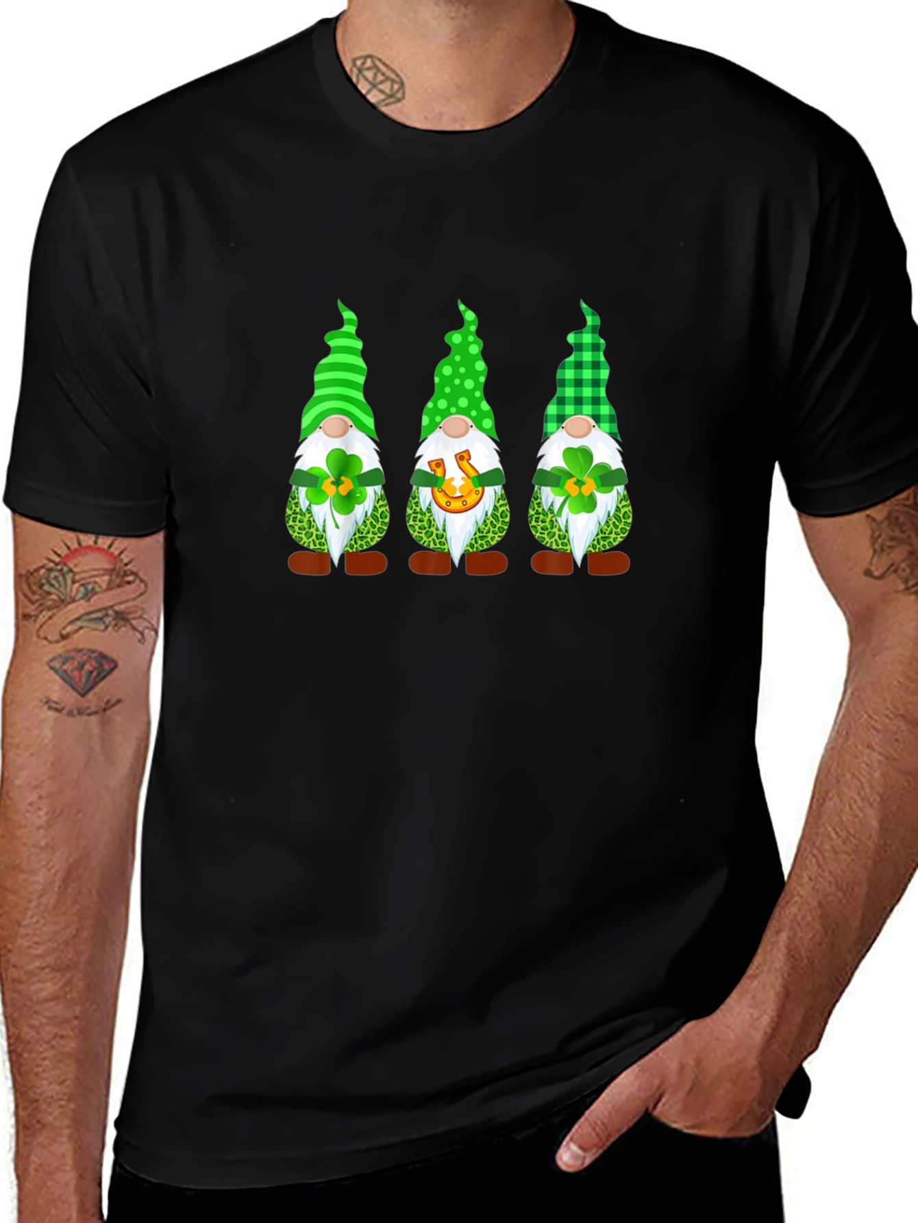 Lucky St. Patricks Day Gnomes T-Shirt